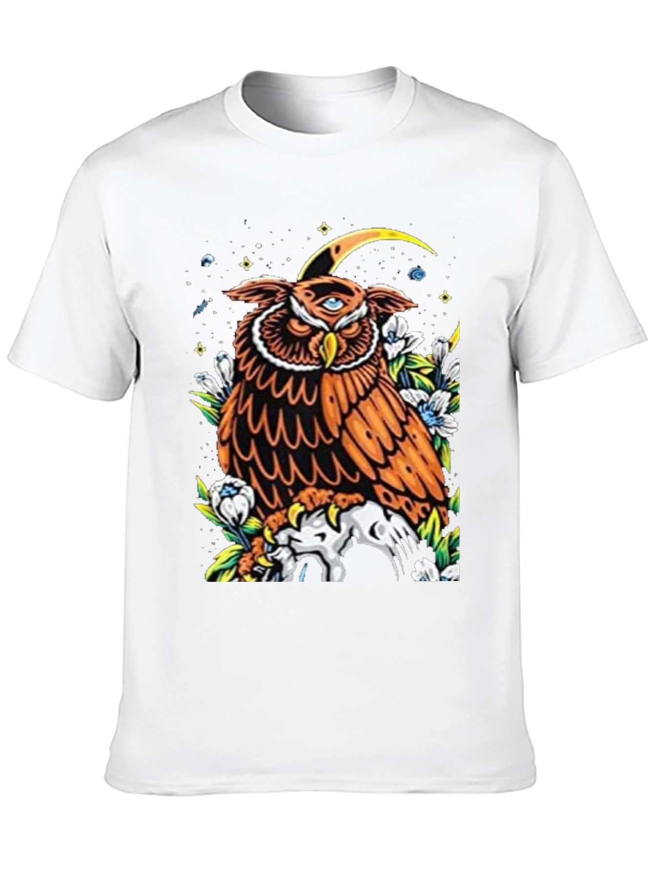 Black Mystic Owl Graphic Tee - Third Eye Design view 10