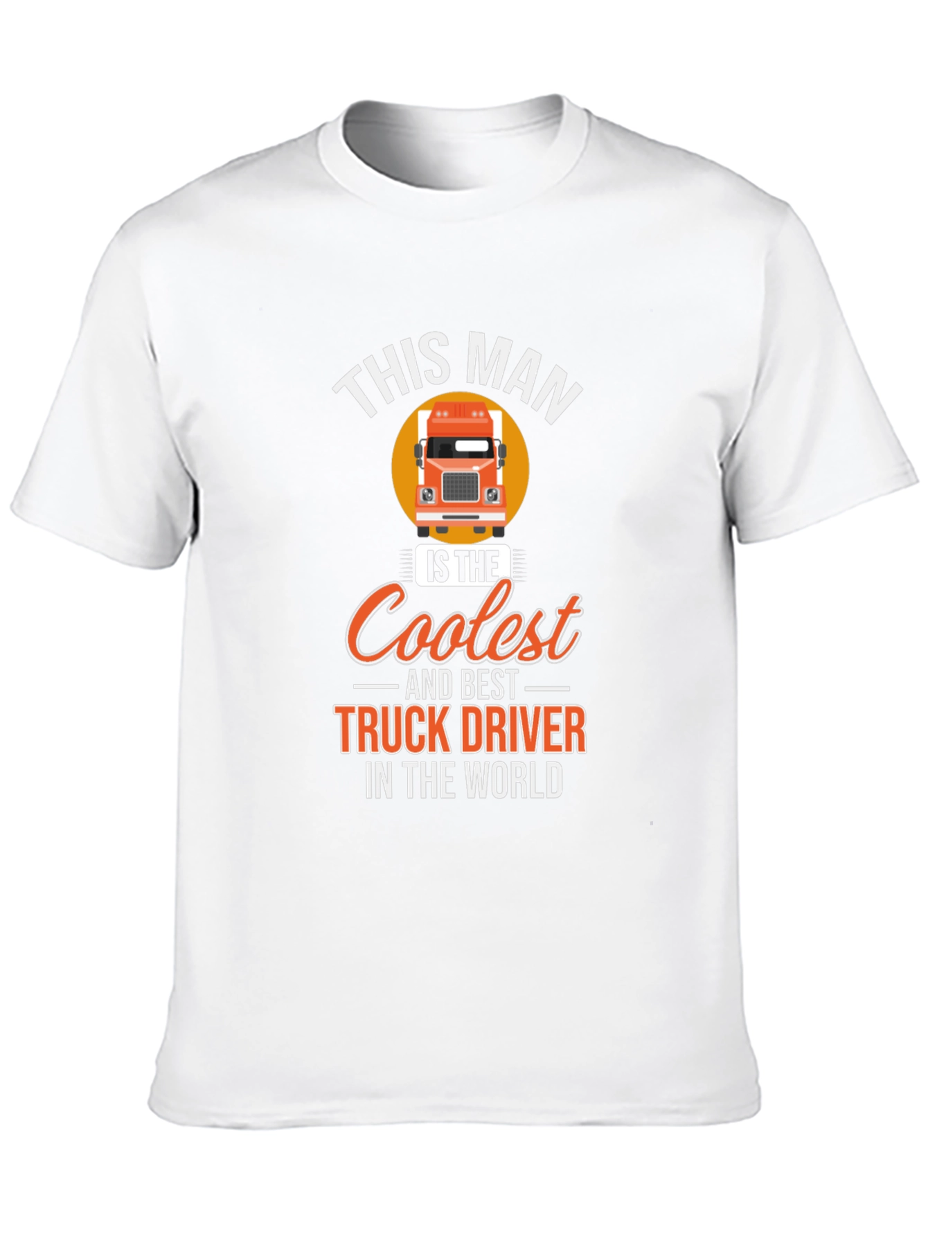 Black Coolest Truck Driver T-Shirt - Black Cotton Tee view 10