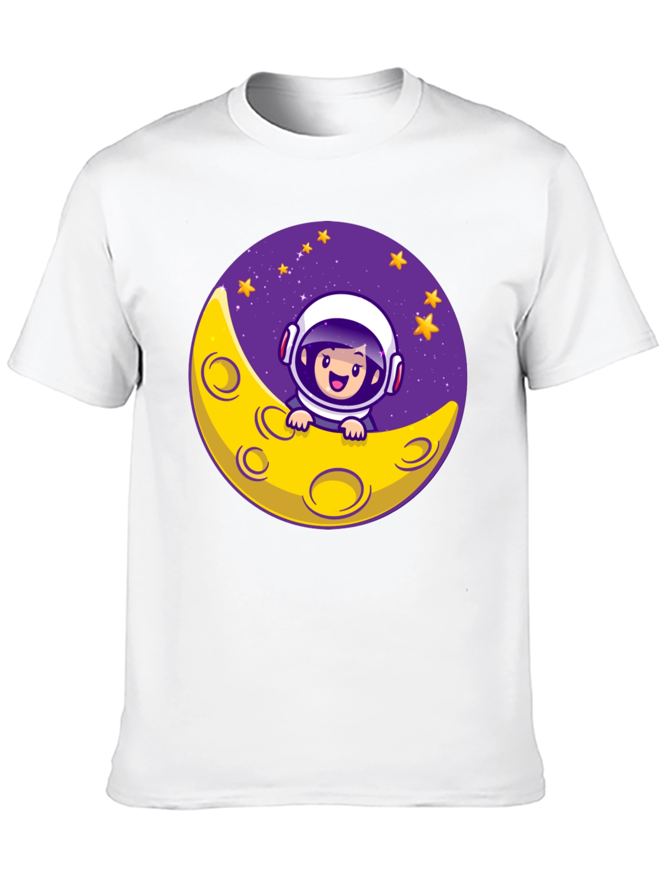 Black Astronaut Moon T-Shirt view 10