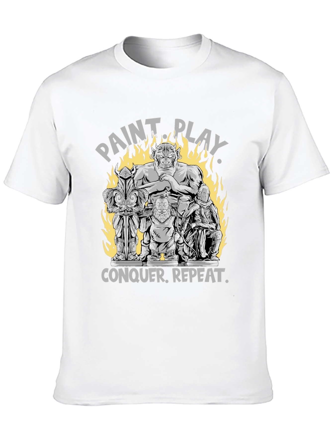 Black Paint Play Conquer Repeat T-Shirt view 10