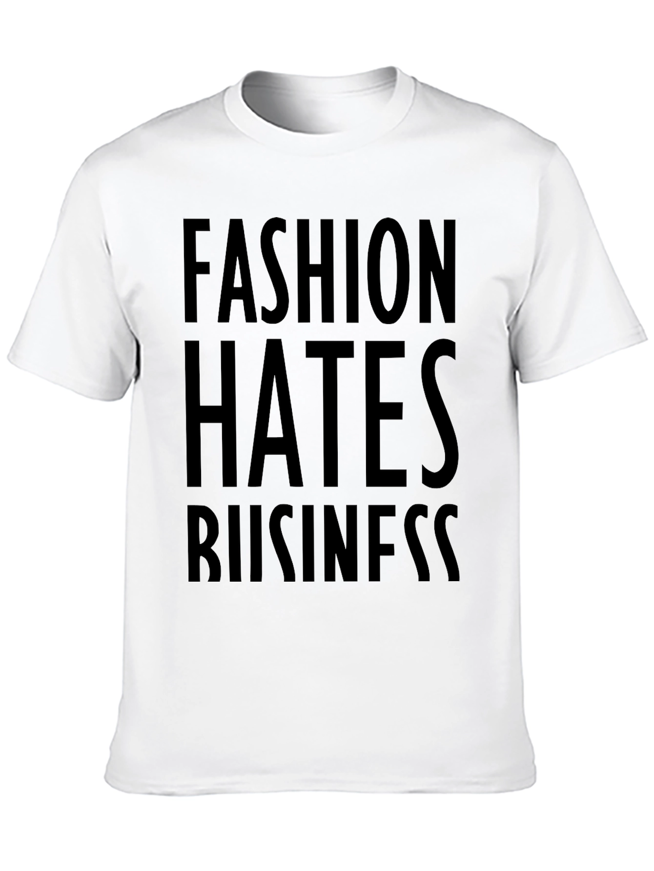 Black Fashion Hates Business Graphic Tee view 10