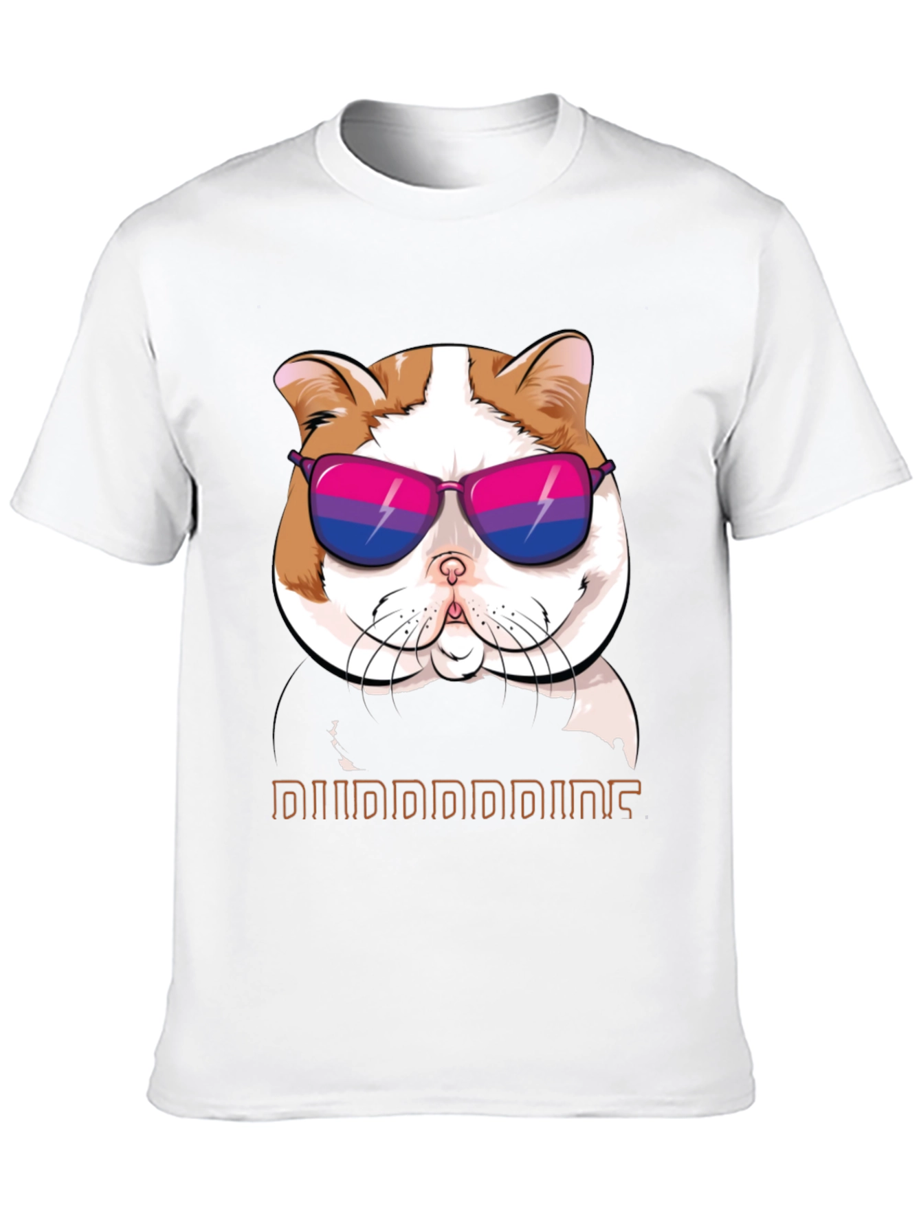 Cool Cat T-Shirt: Bi Pride Sunglasses - 10