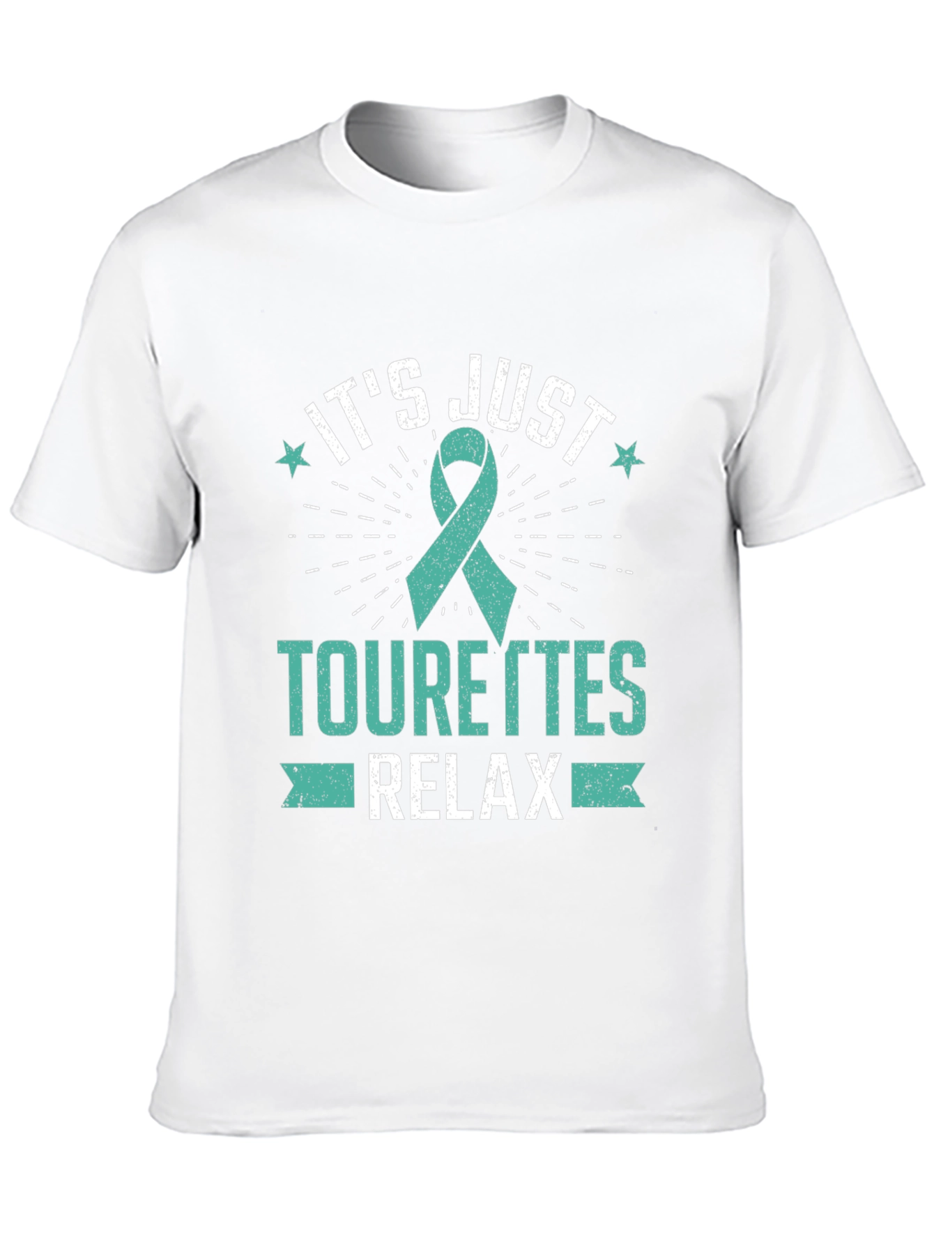 Black Tourette's Awareness T-Shirt - Relax view 10