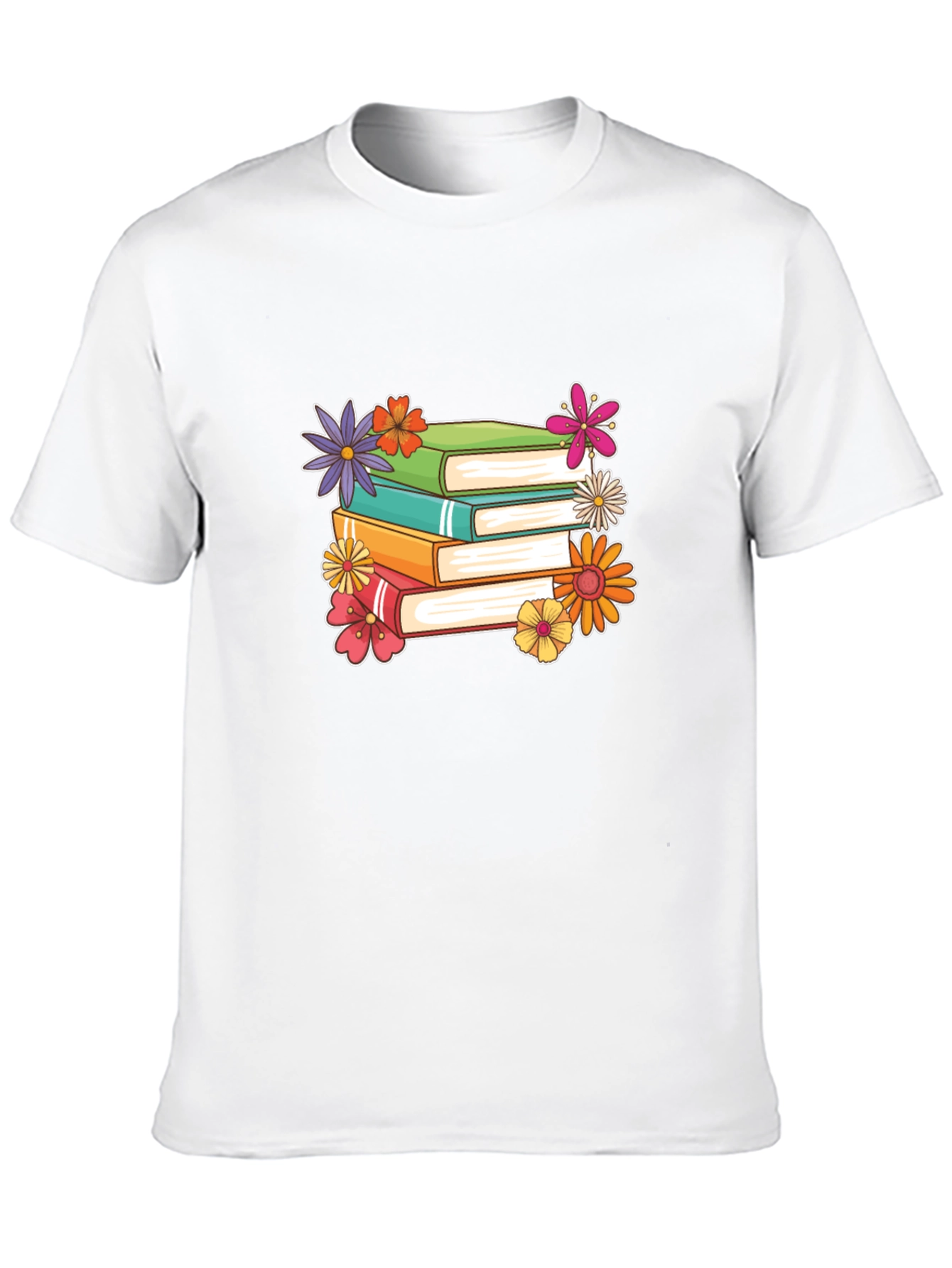 Black Book Lover's Floral Stack T-Shirt view 10