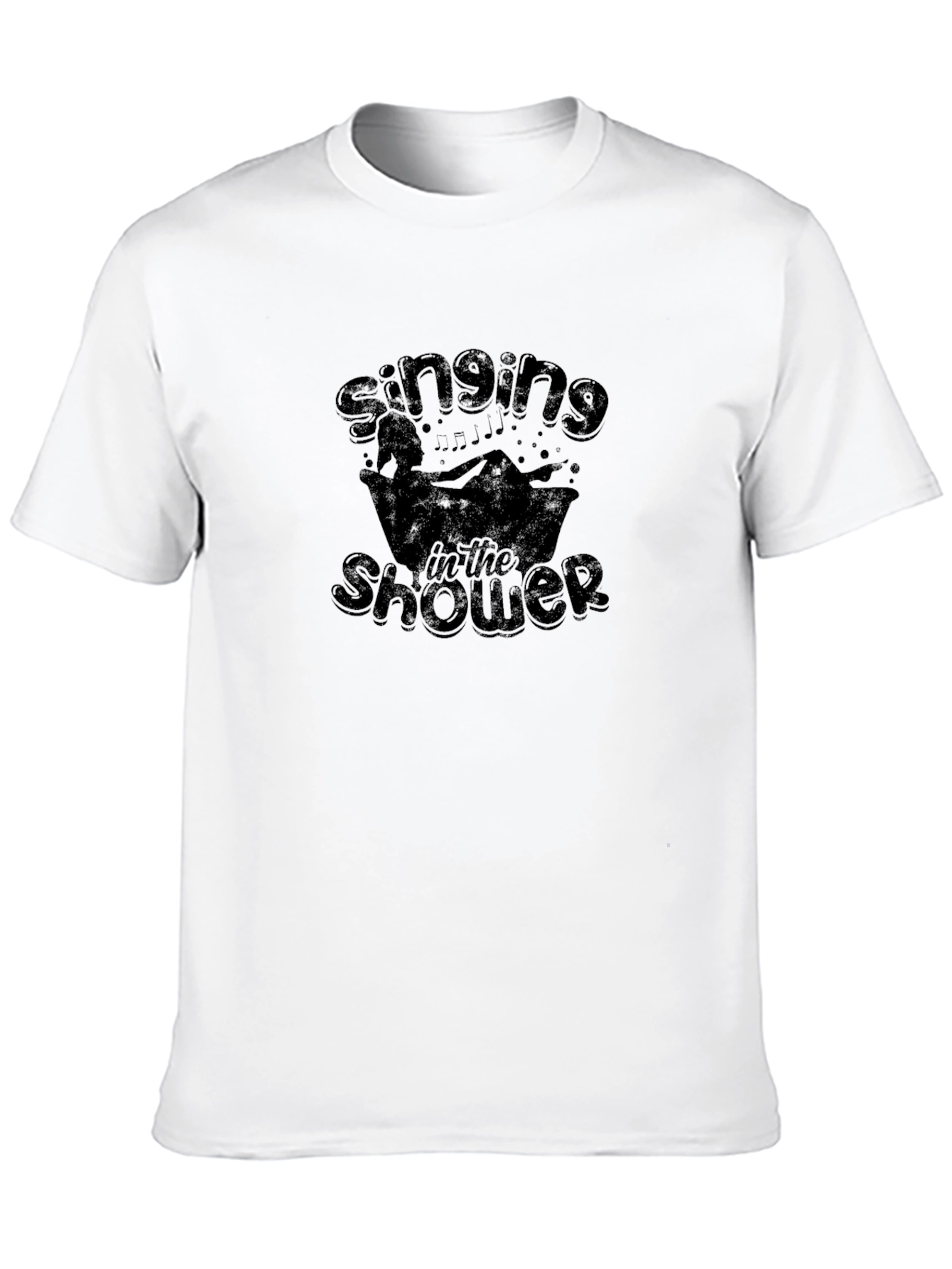 Black Singing in the Shower Graphic Tee view 10