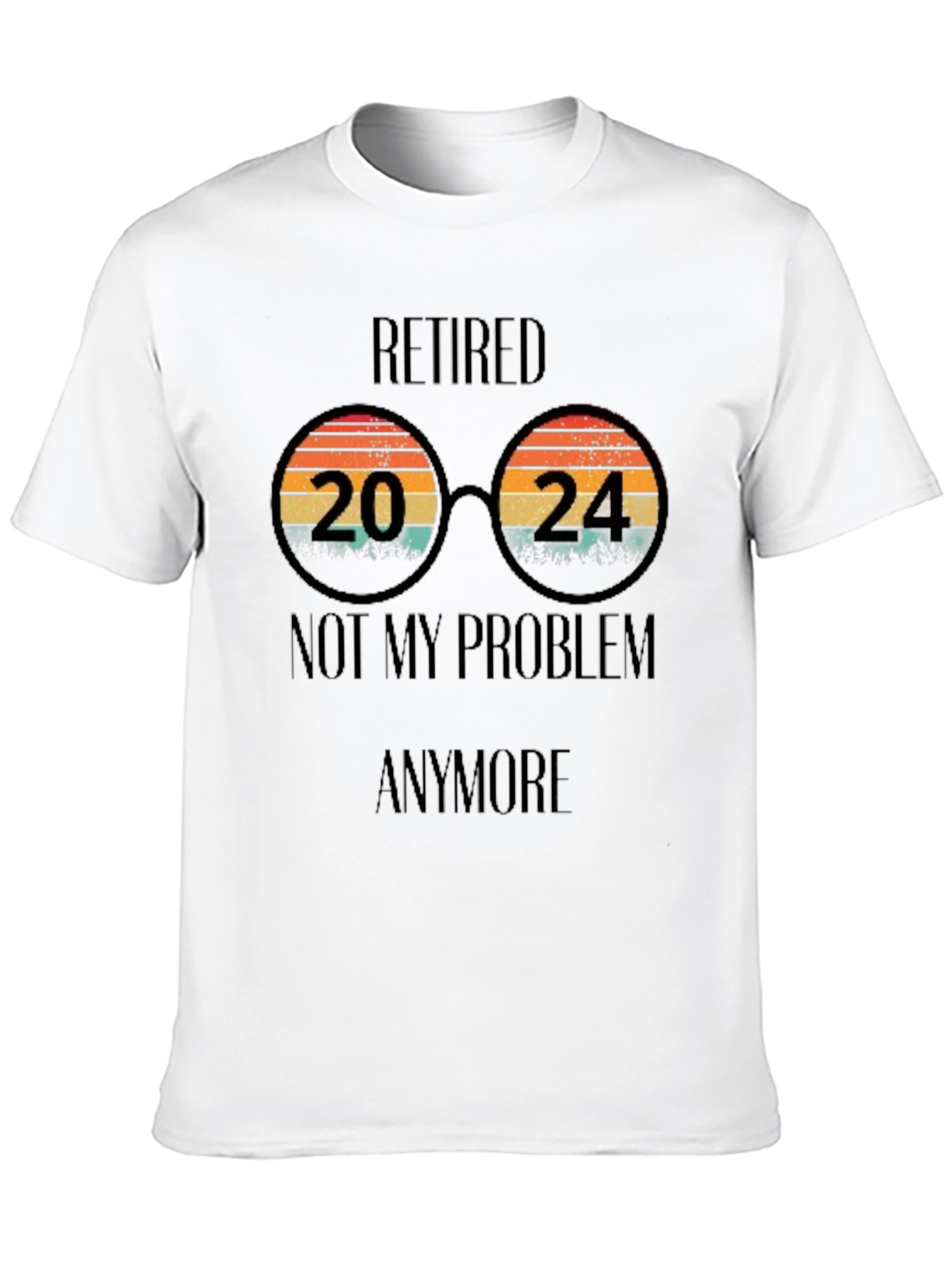 Black Retired 2024 T-Shirt - No More Problems! view 10