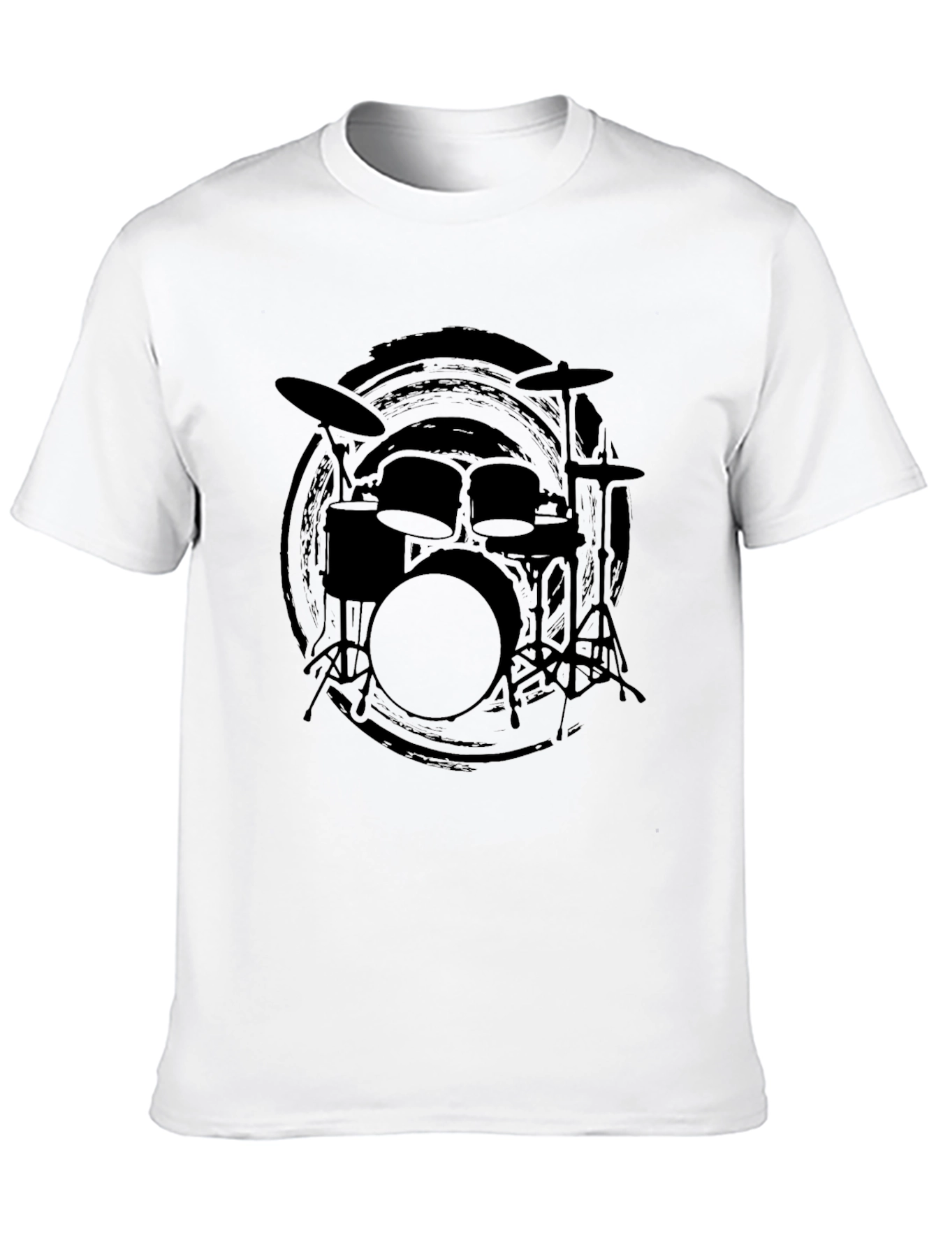 Black Black Drum Kit Graphic Tee view 10