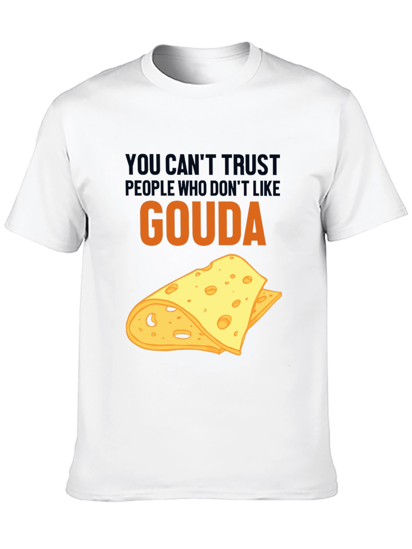 Black Gouda Cheese Lover T-Shirt Funny Foodie Tee view 10