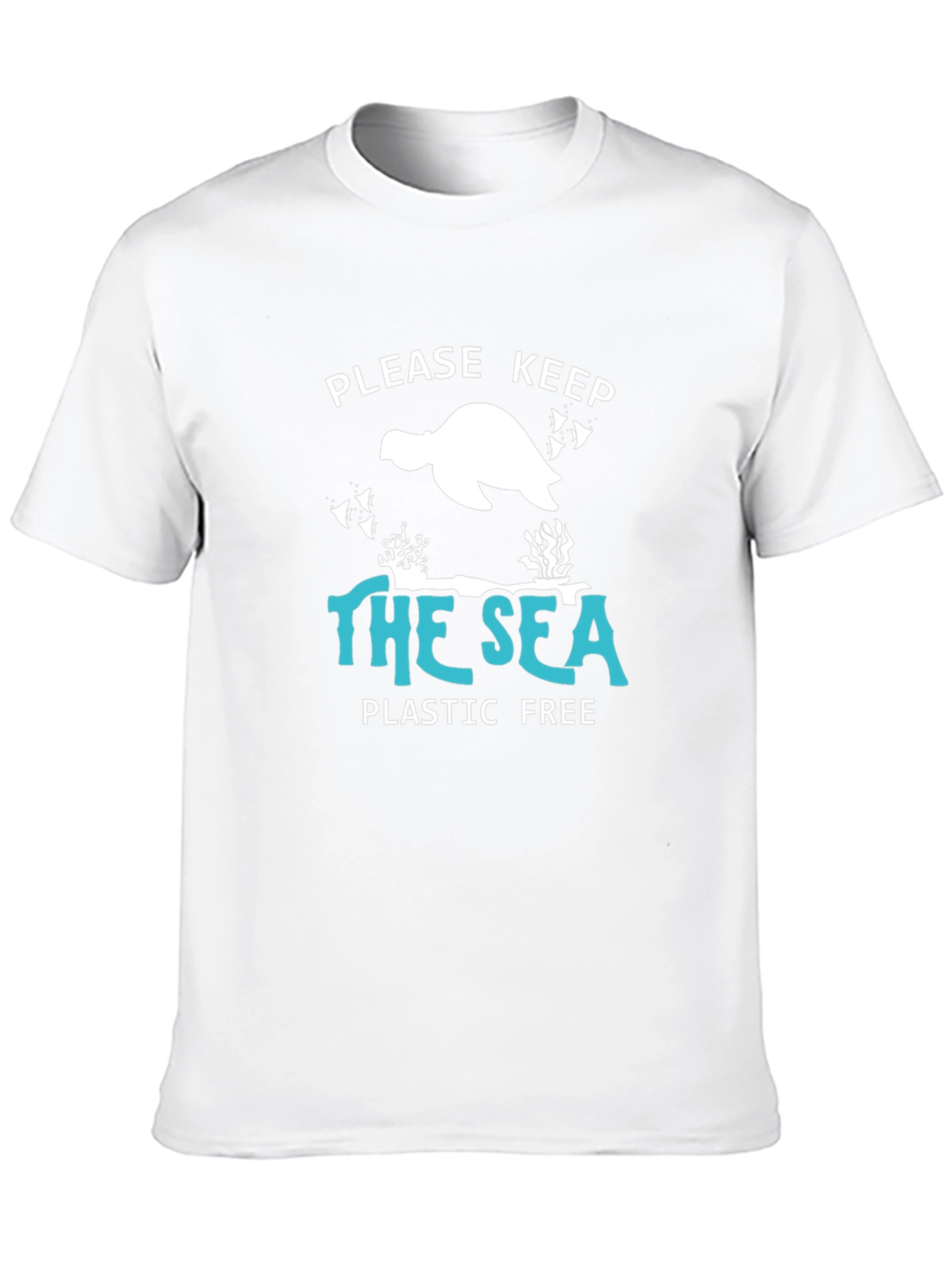 Black Keep the Sea Plastic Free Graphic Tee view 10