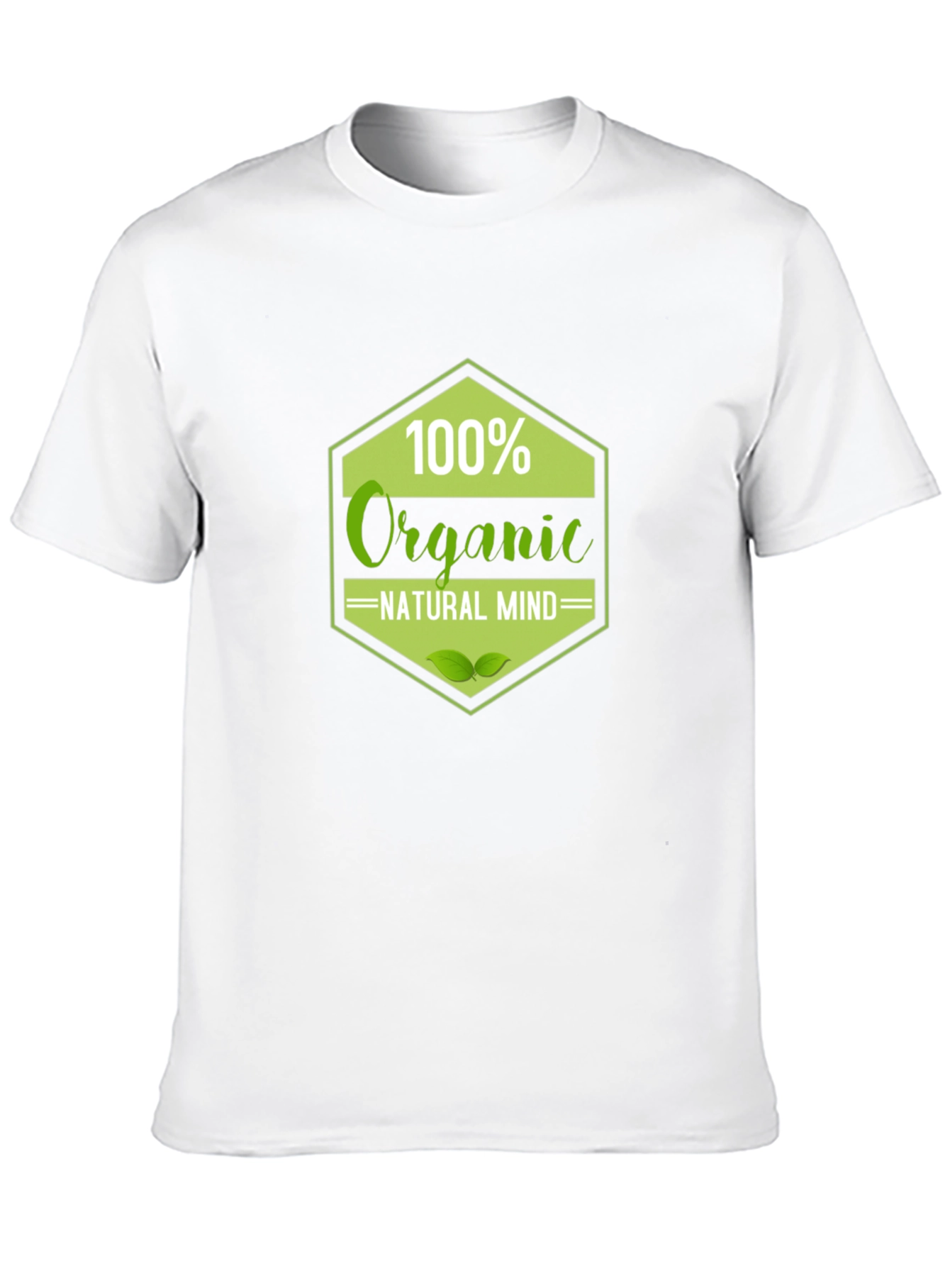 100% Organic Natural Mind Black T-Shirt - 10