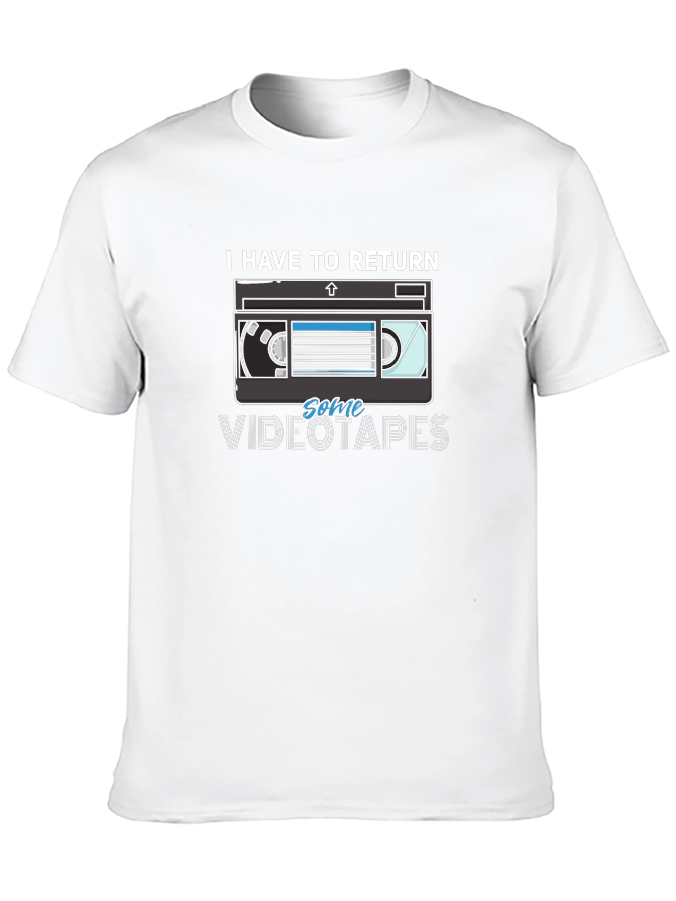 Black I Have To Return Some Videotapes T-Shirt view 10