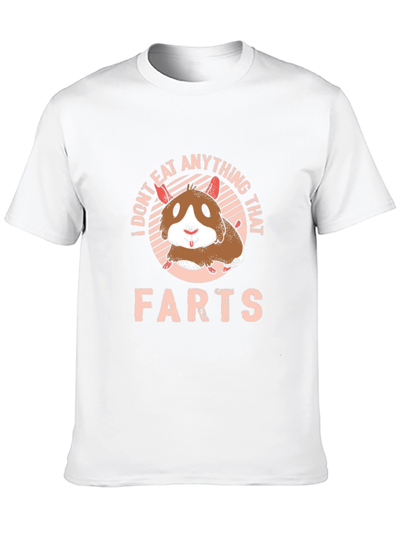 Black Funny Hamster Graphic T-Shirt - "I Don't Eat Anything That Farts" view 10