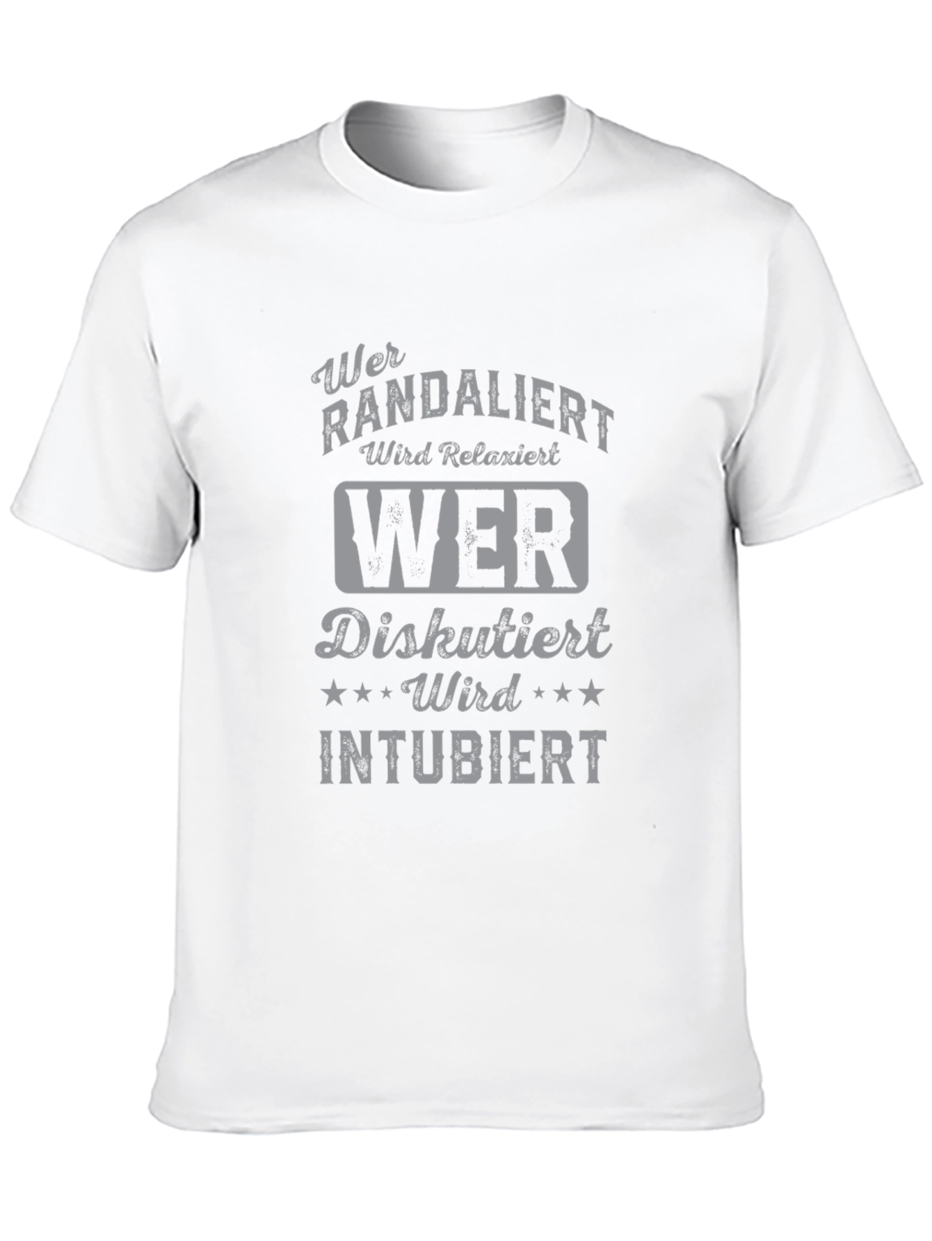 Black Humorous German T-Shirt - Wer Randaliert Wird Relaxiert view 10