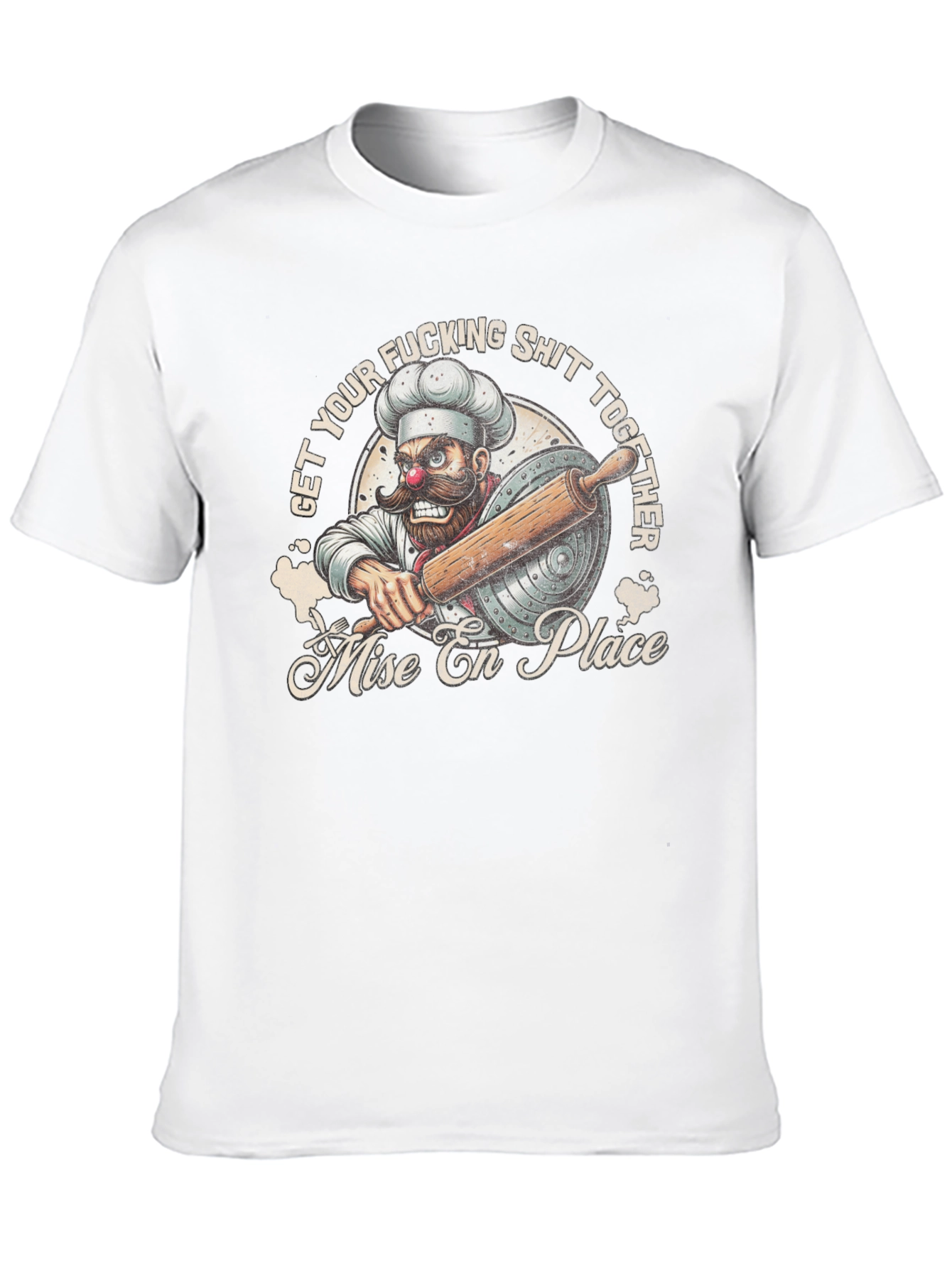 Black Mise En Place Funny Chef T-Shirt view 10