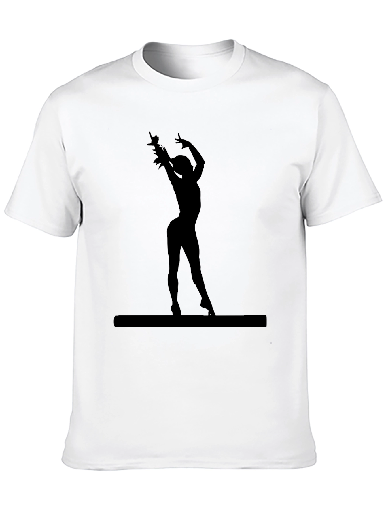 Black Silhouette Dancer Black T-Shirt view 10