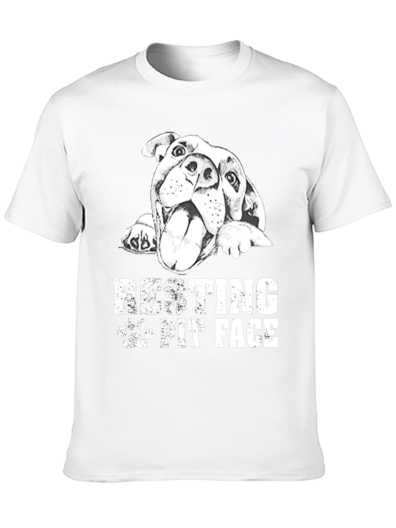 Black Resting Pit Face Black T-Shirt view 10