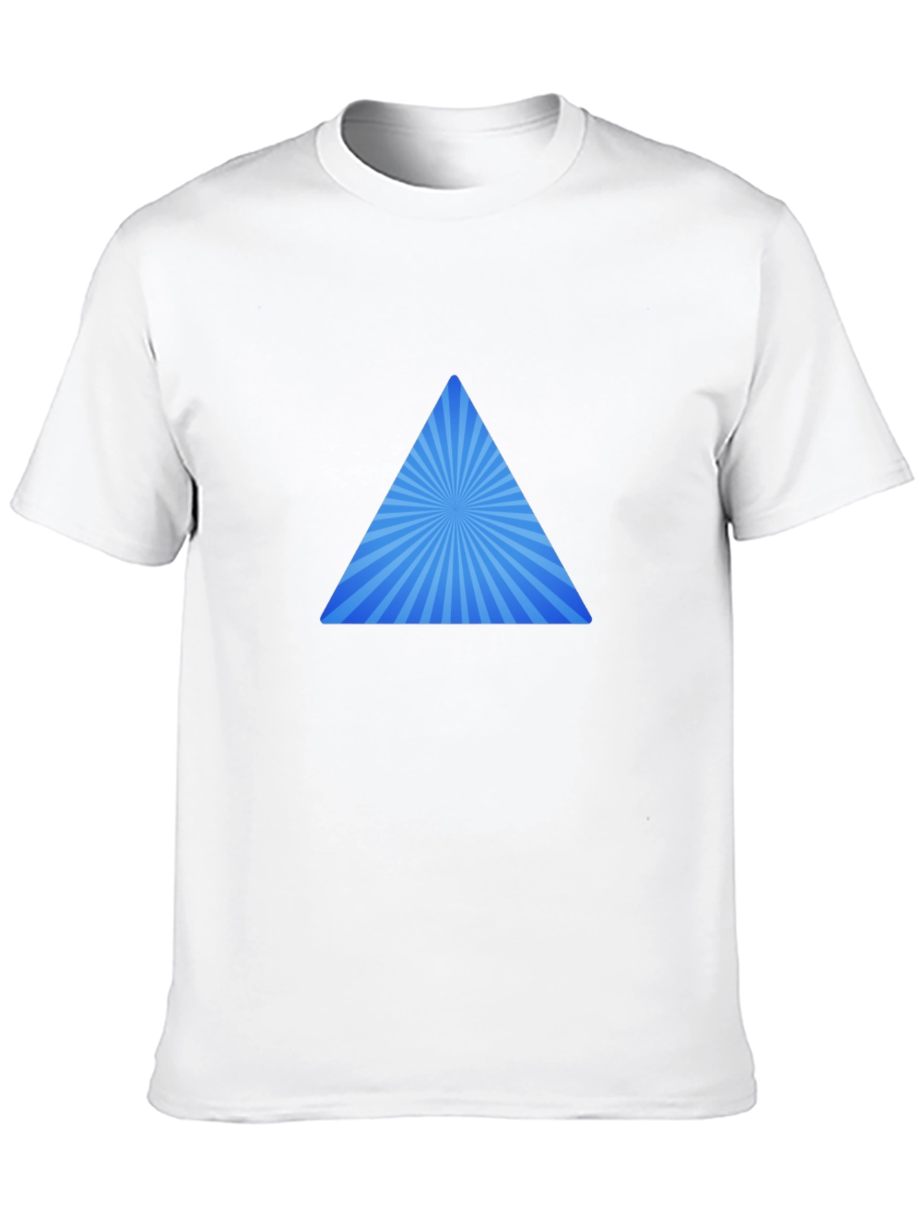 Black Triangle Burst Graphic Tee - Stylish Casual Wear view 10