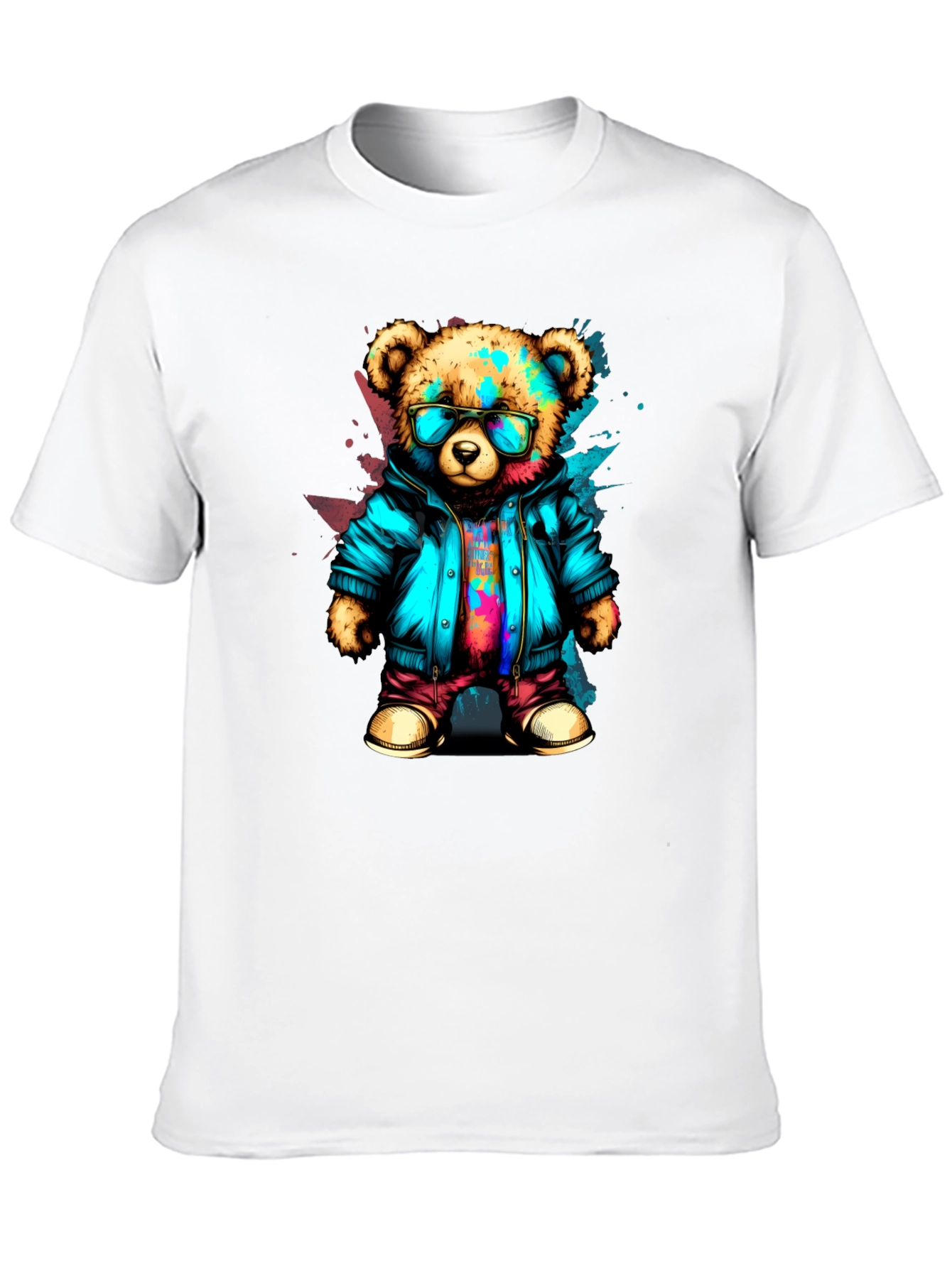 Black Cool Bear Graphic Tee - Urban Style view 10