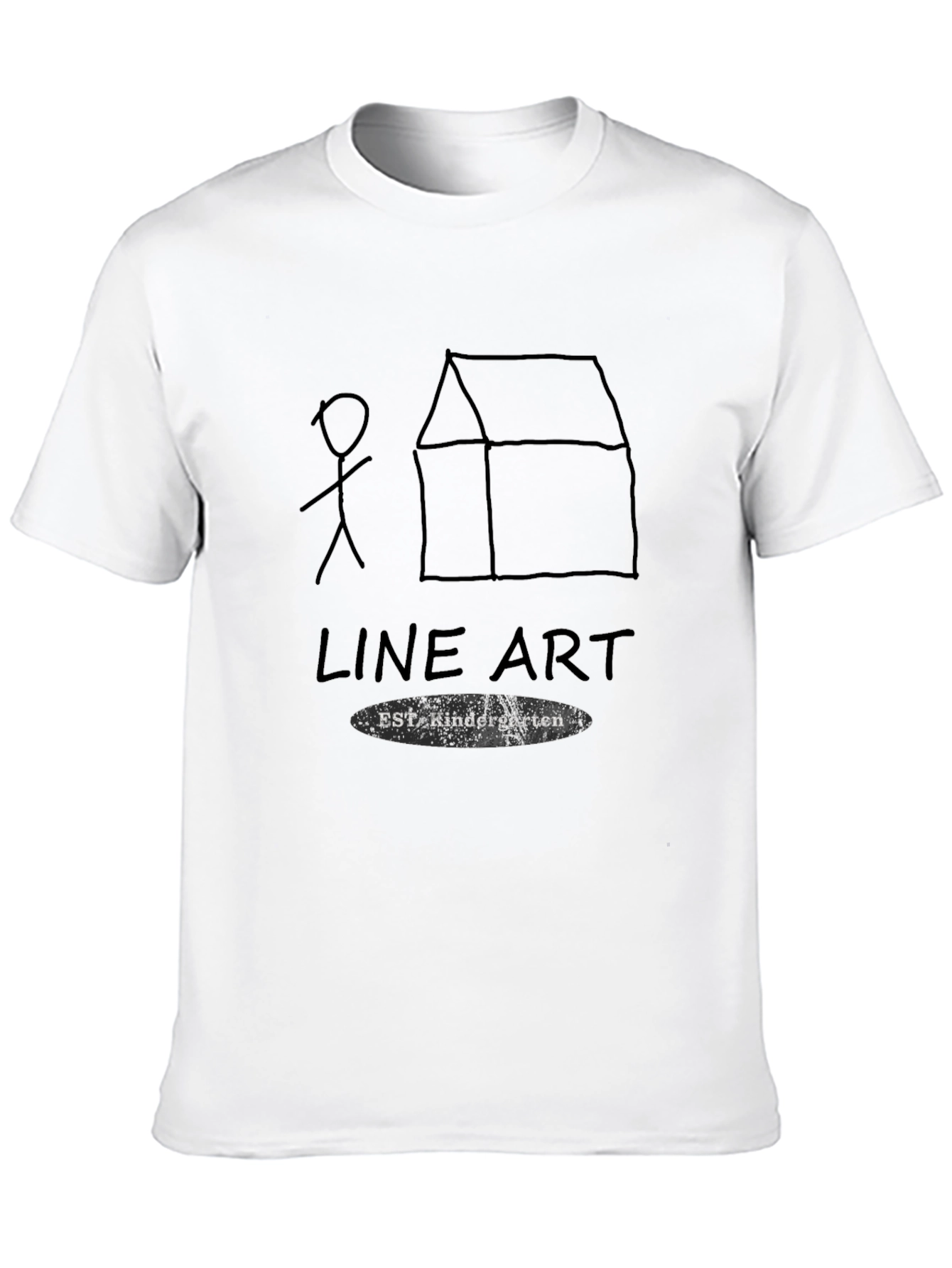 Line Art Kindergarten T-Shirt - 10