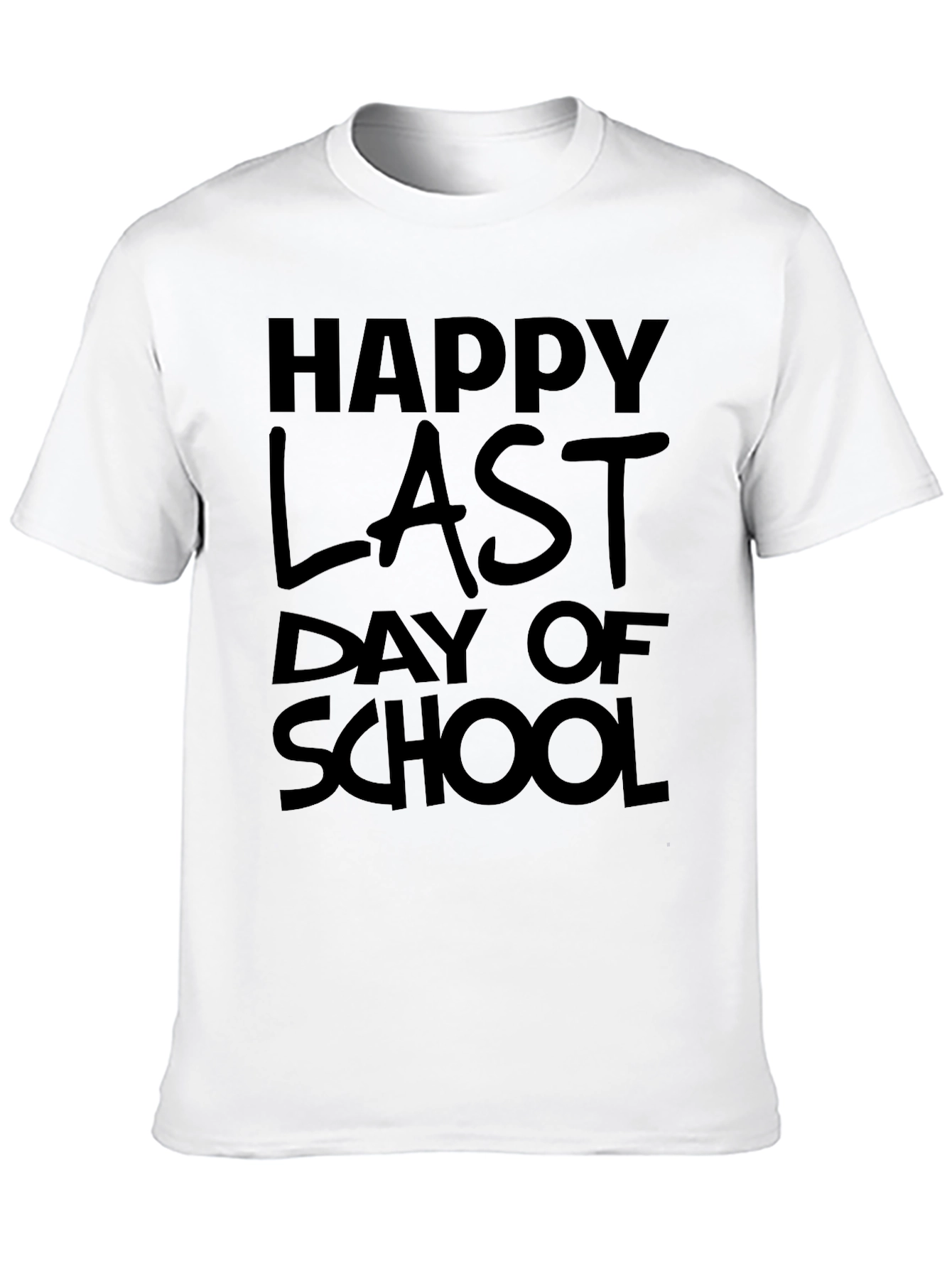 Black Happy Last Day of School T-Shirt view 10