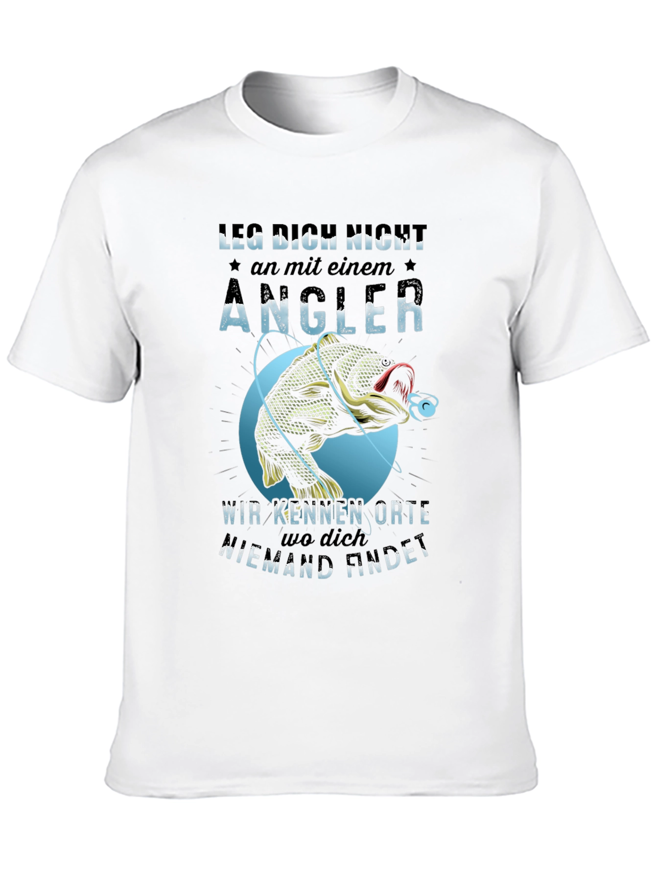 Black Angler Graphic Tee - Fishing Lover's Shirt view 10