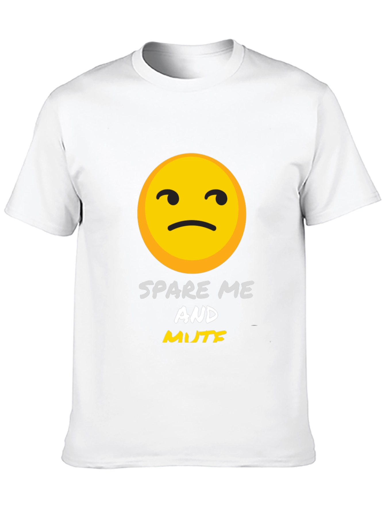 Black Spare Me and Mute Graphic T-Shirt view 10