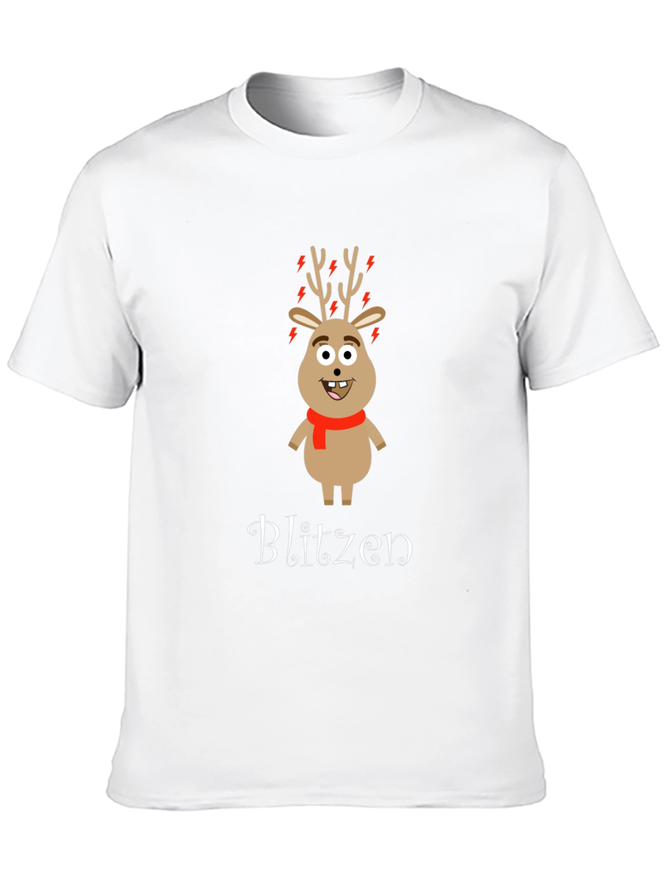 Black Blitzen Reindeer Graphic T-Shirt view 10