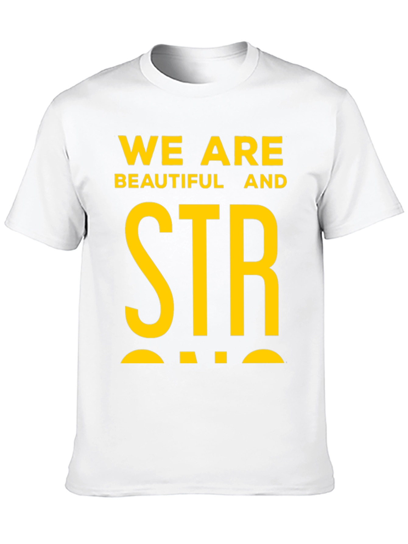 Black We Are Beautiful & Strong Graphic Tee - Bold Statement Shirt view 10