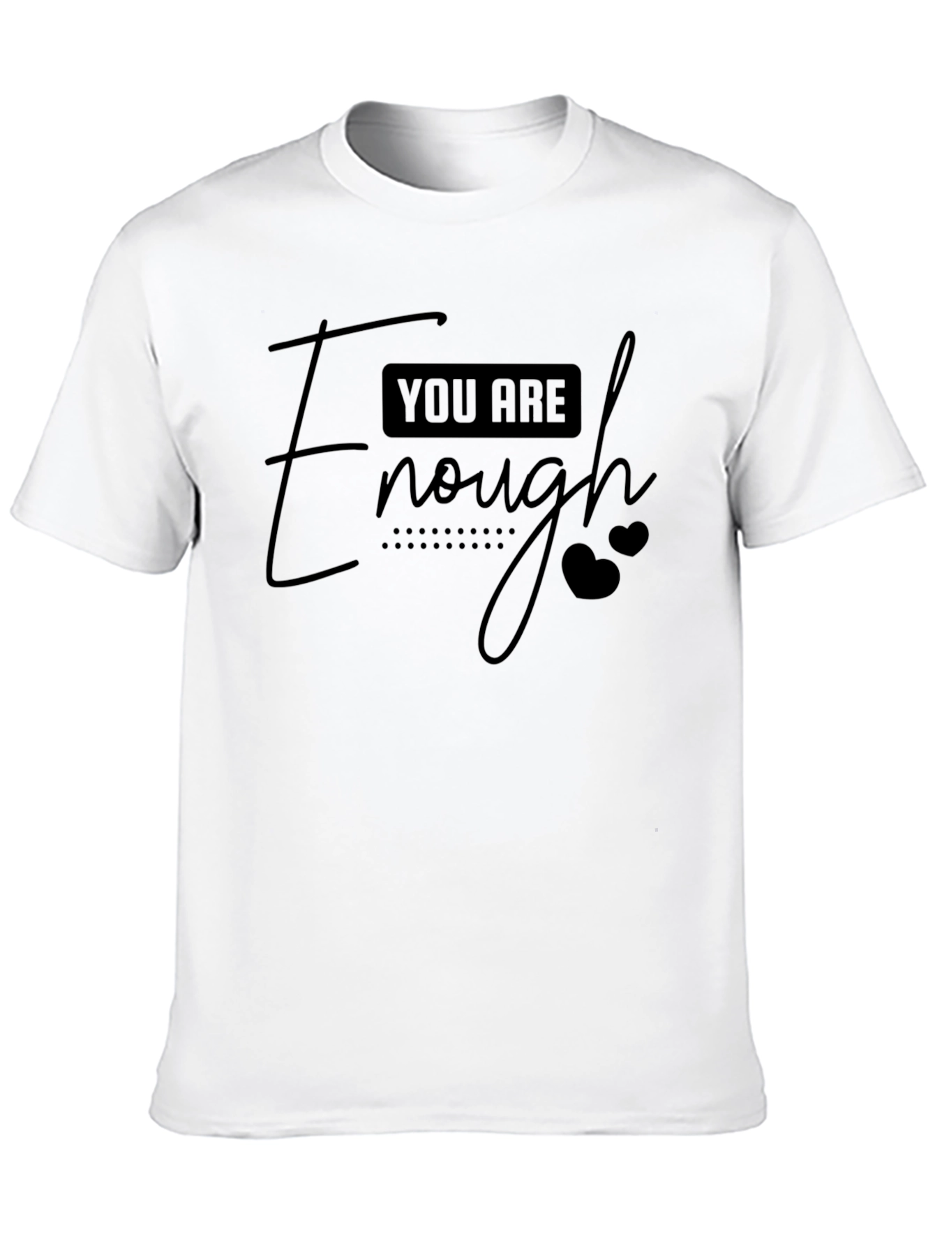 Black You Are Enough Graphic Tee - Unisex view 10