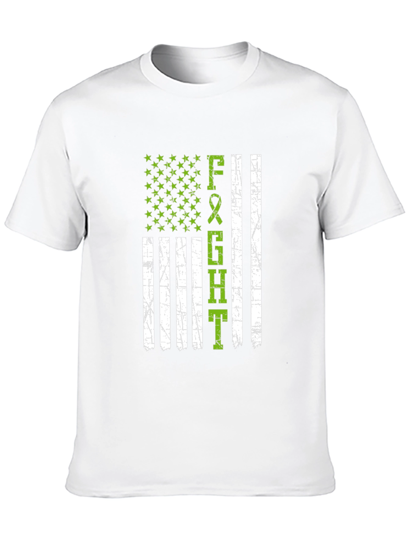 Black Fight T-Shirt - American Flag Style view 10