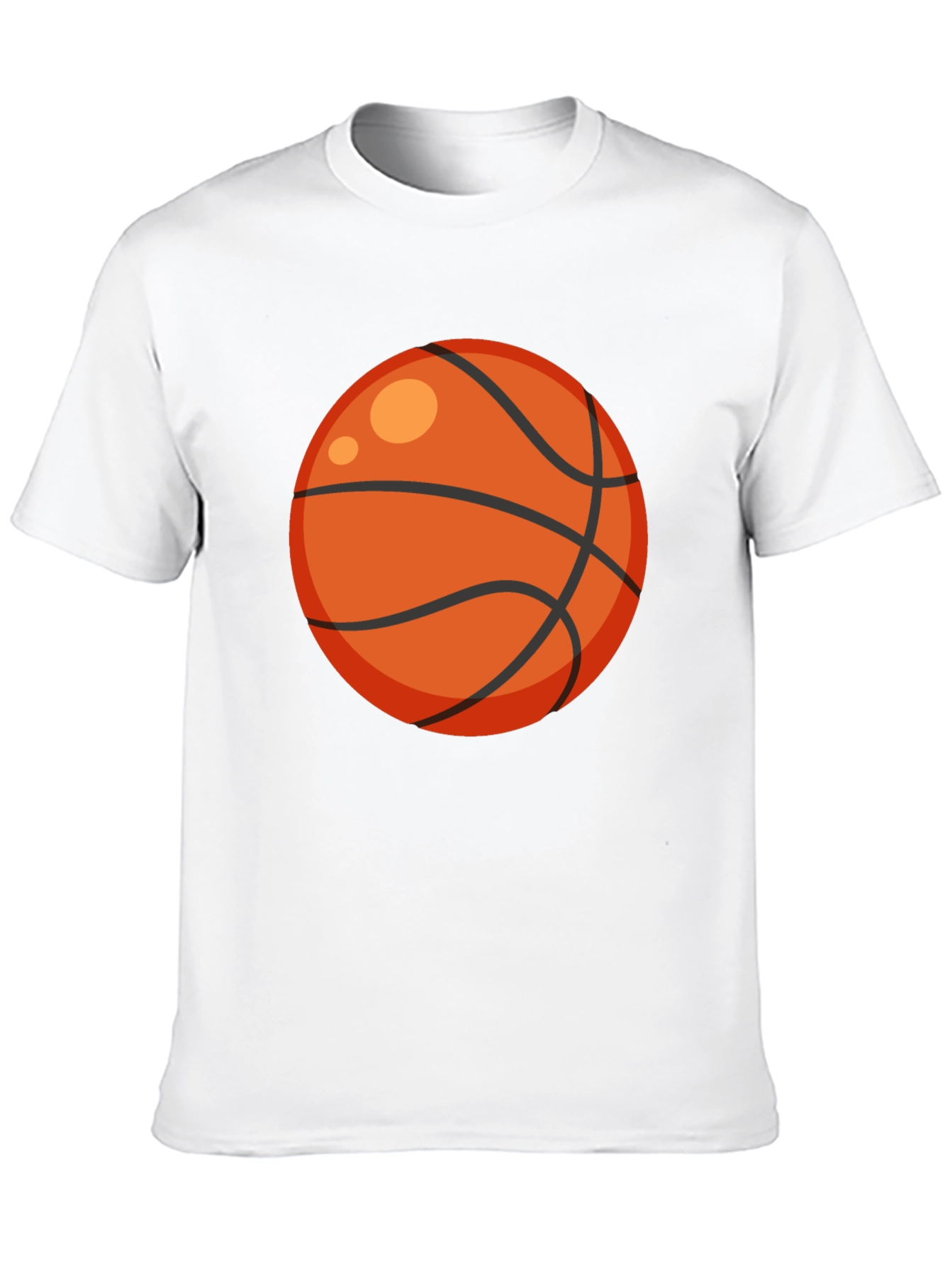 Black Basketball Graphic Tee - Black Cotton T-Shirt view 10