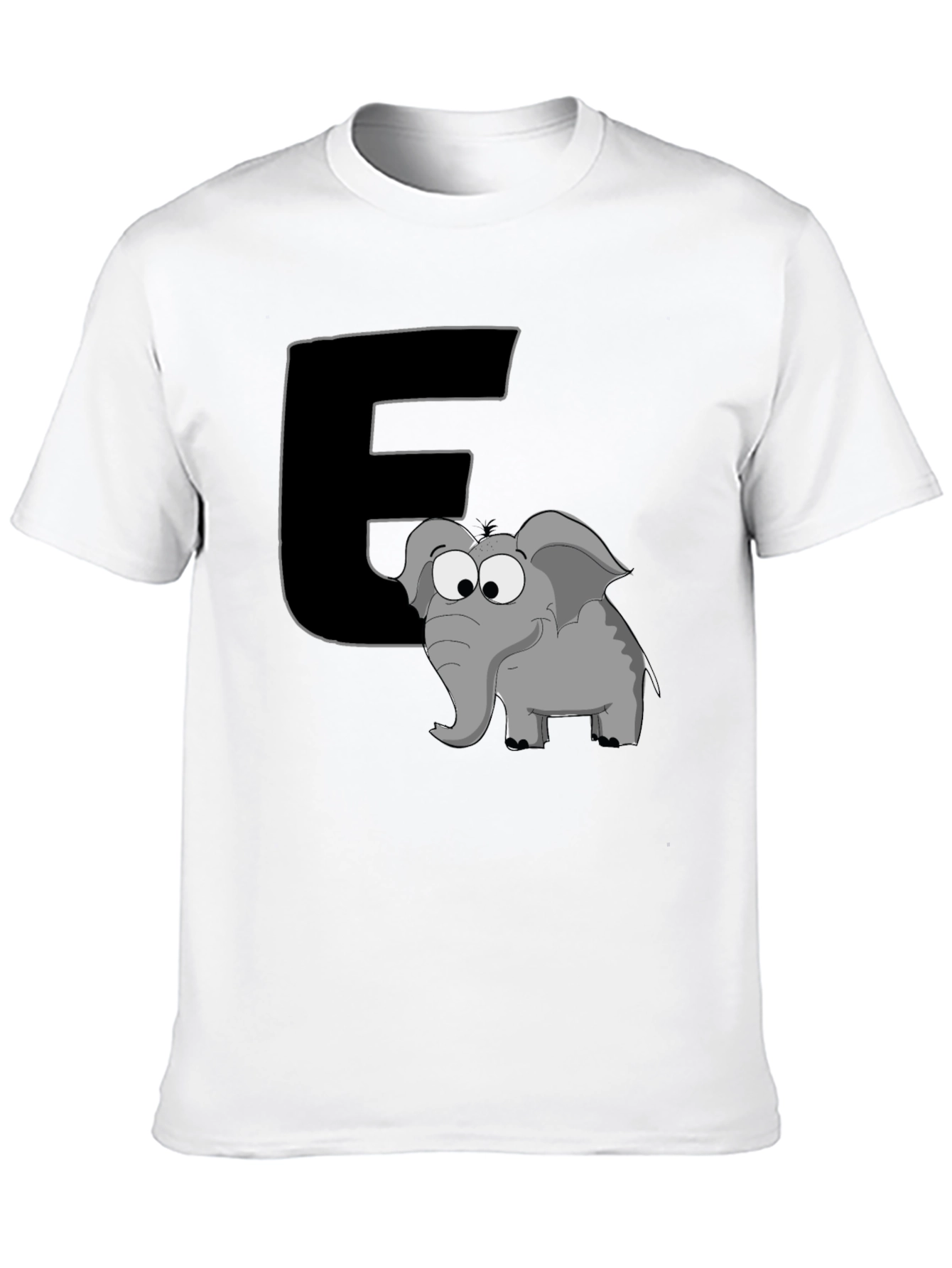 Black Elephant 'E' T-Shirt view 10