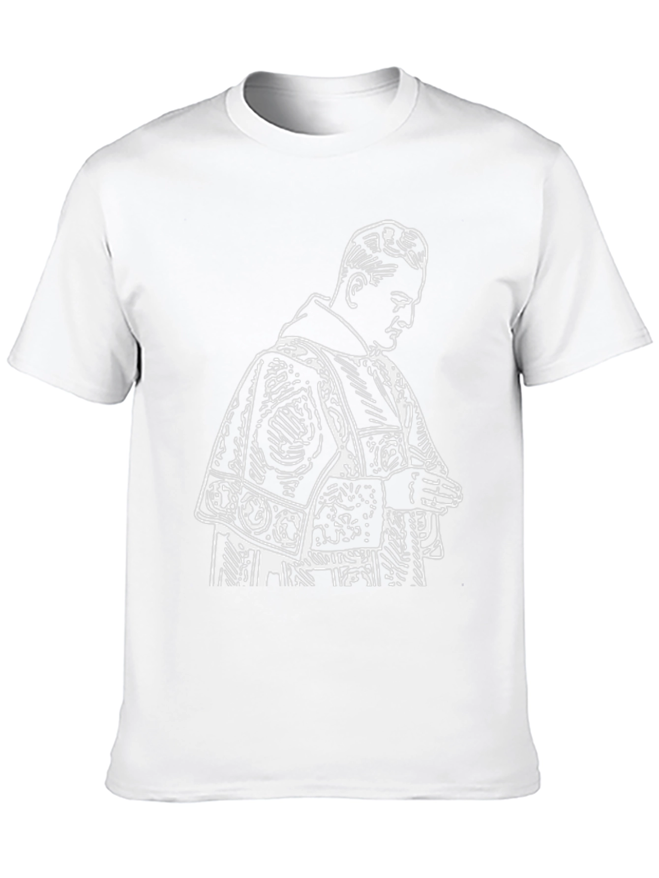 Black Black T-Shirt with Priest Graphic view 10