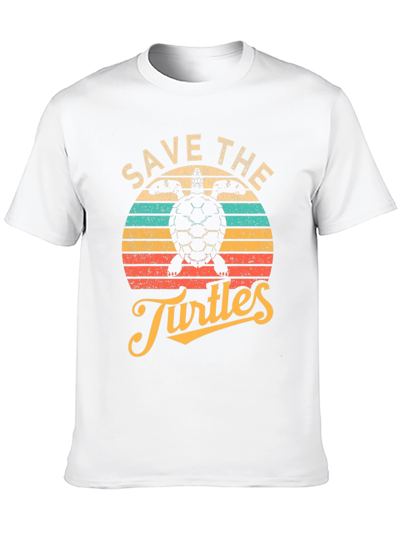 Black Save the Turtles Black Graphic T-Shirt view 10