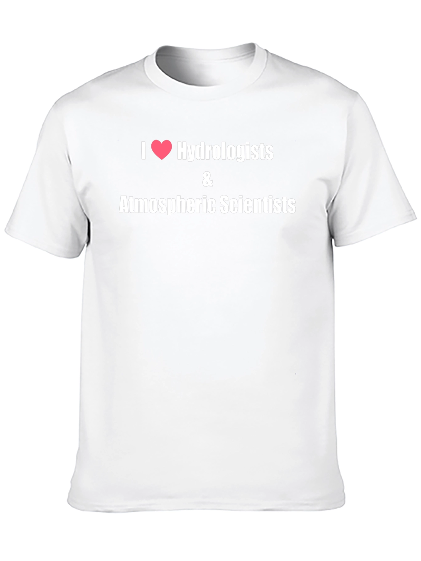 Black I Heart Hydrologists & Atmospheric Scientists T-Shirt view 10