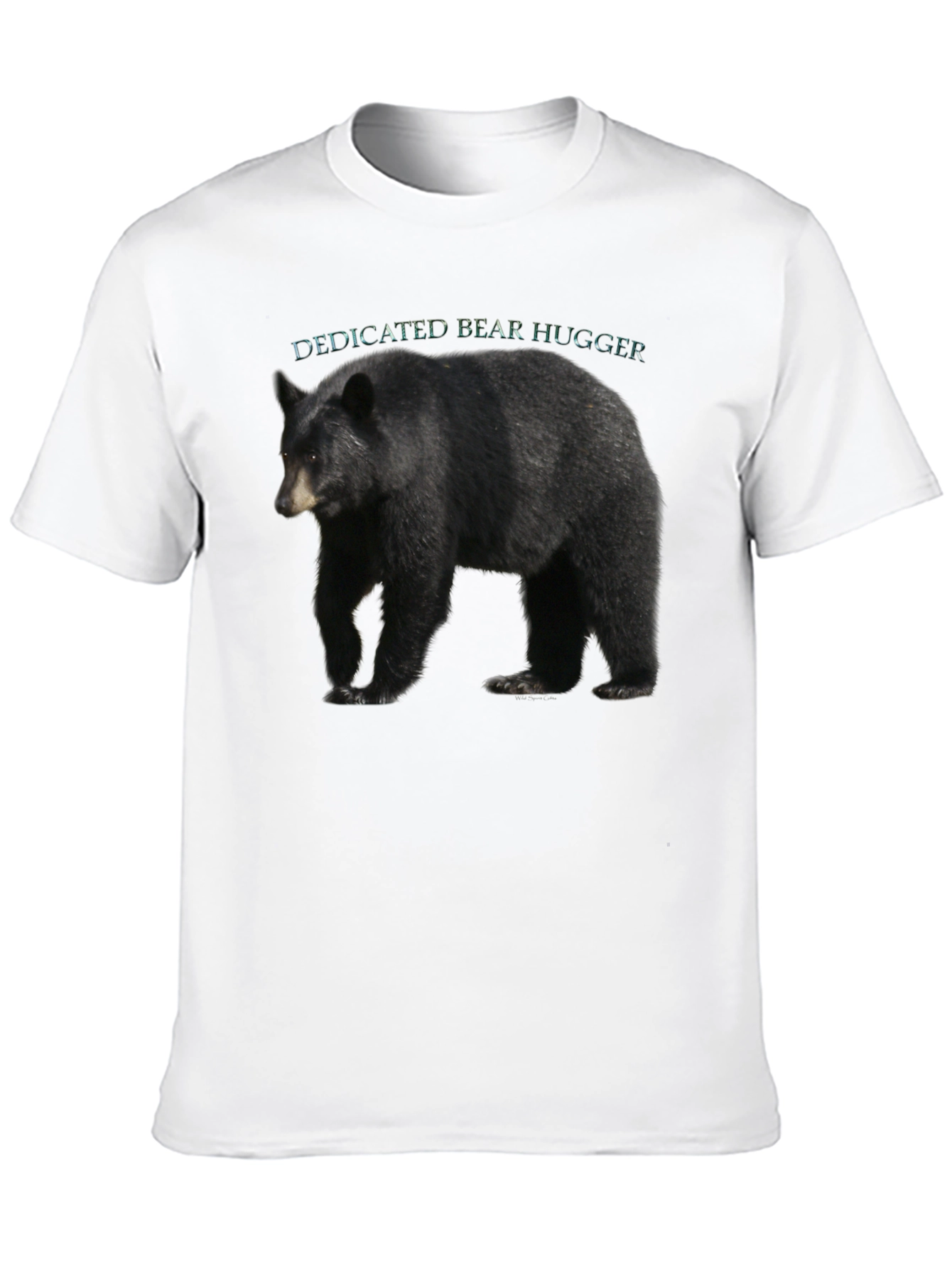 Black Dedicated Bear Hugger Black T-Shirt view 10