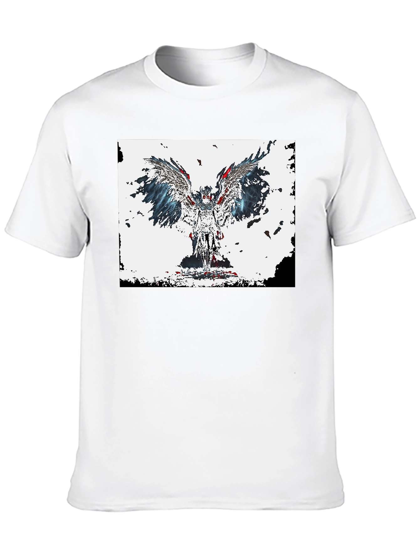 Winged Angel Graphic Tee - Stylish Black T-Shirt - 10