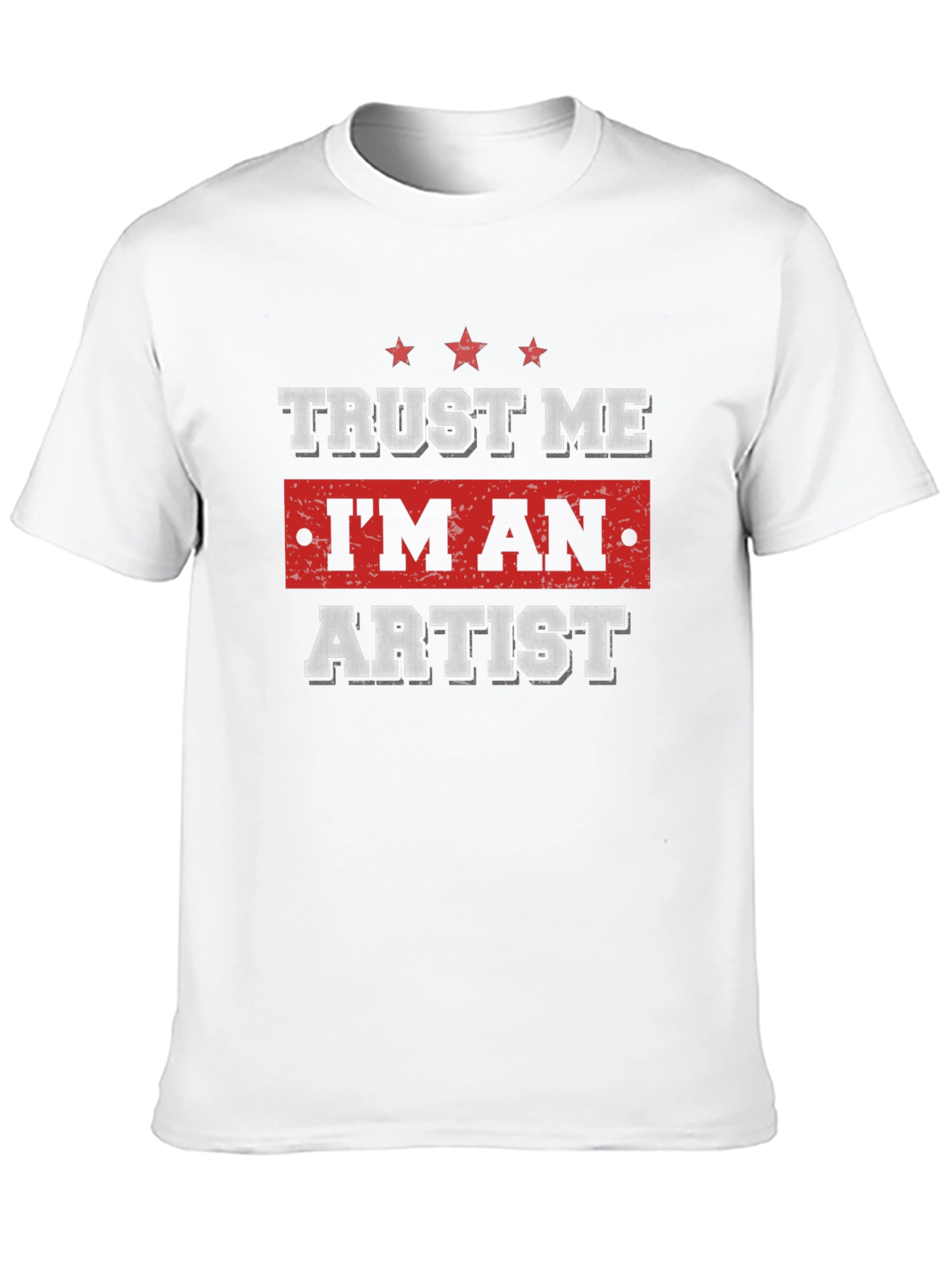 Black Trust Me I'm An Artist Black T-Shirt view 10