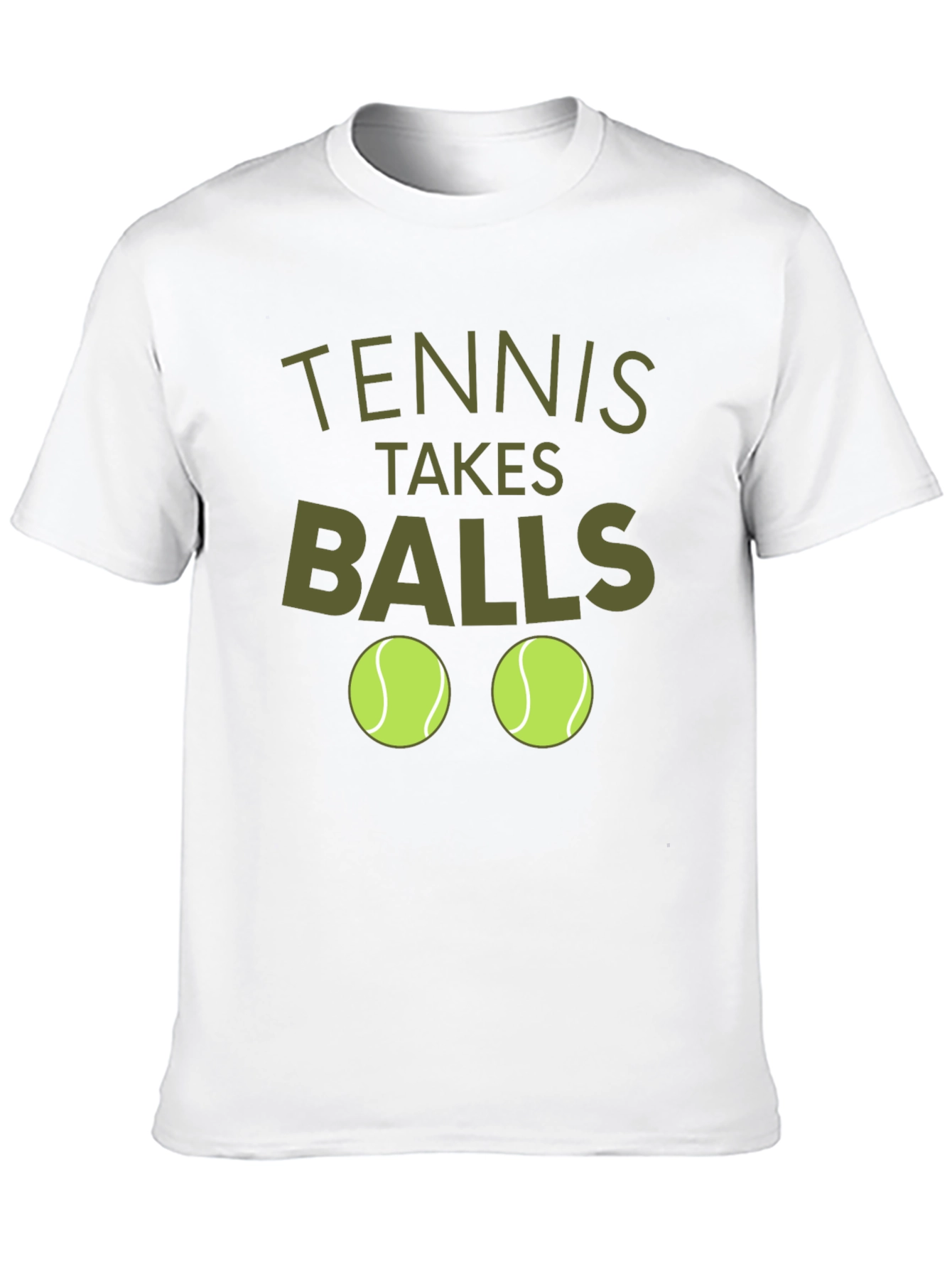 Black Tennis Takes Balls Funny Graphic Tee view 10