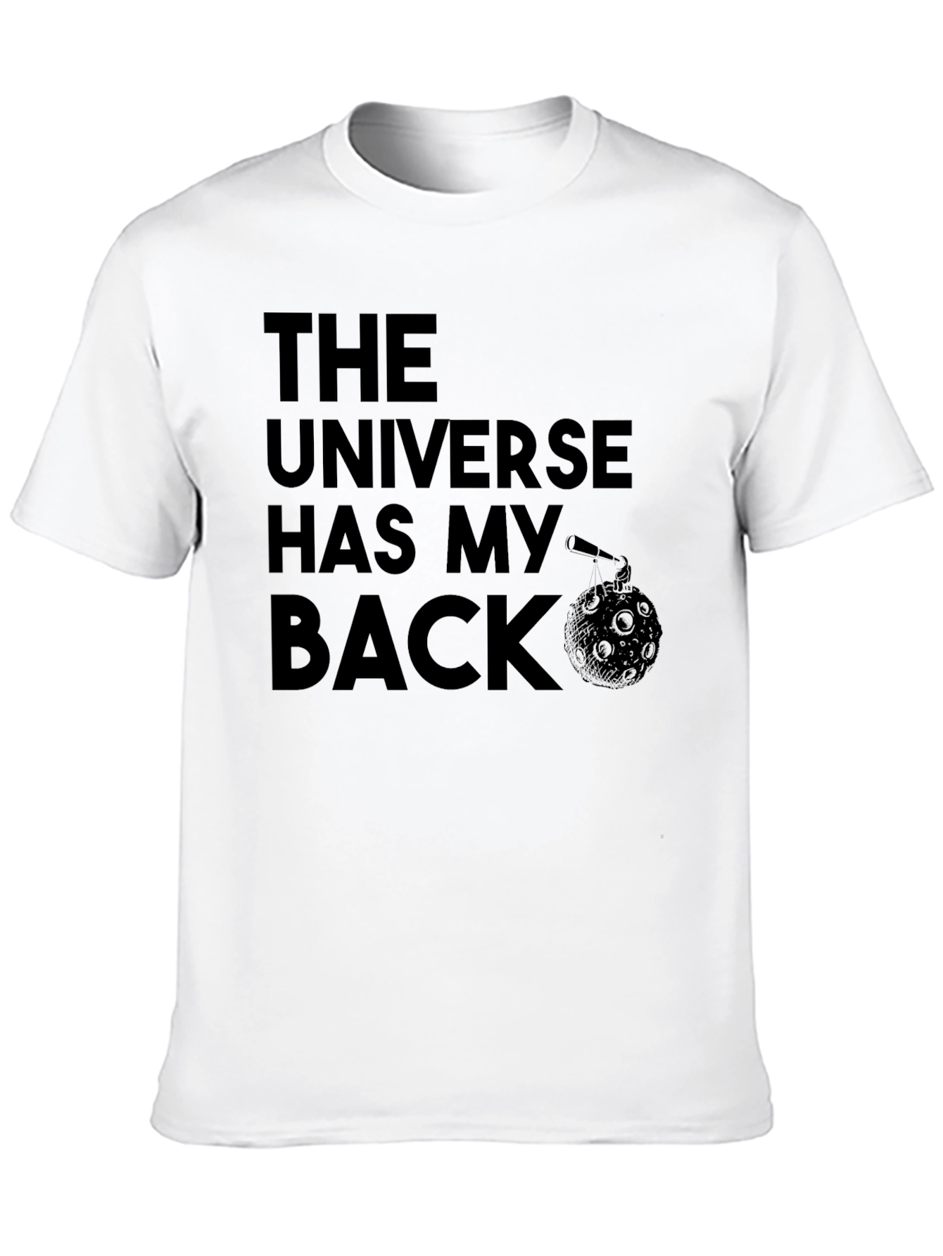Black The Universe Has My Back Graphic T-Shirt view 10