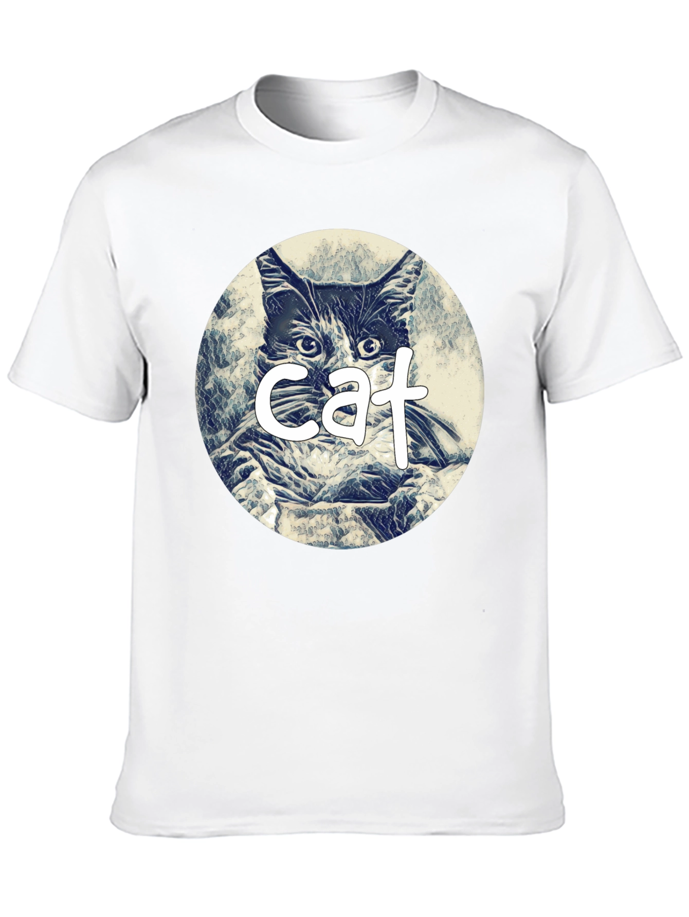 Black Cat Graphic Tee - Black Cotton Blend view 10