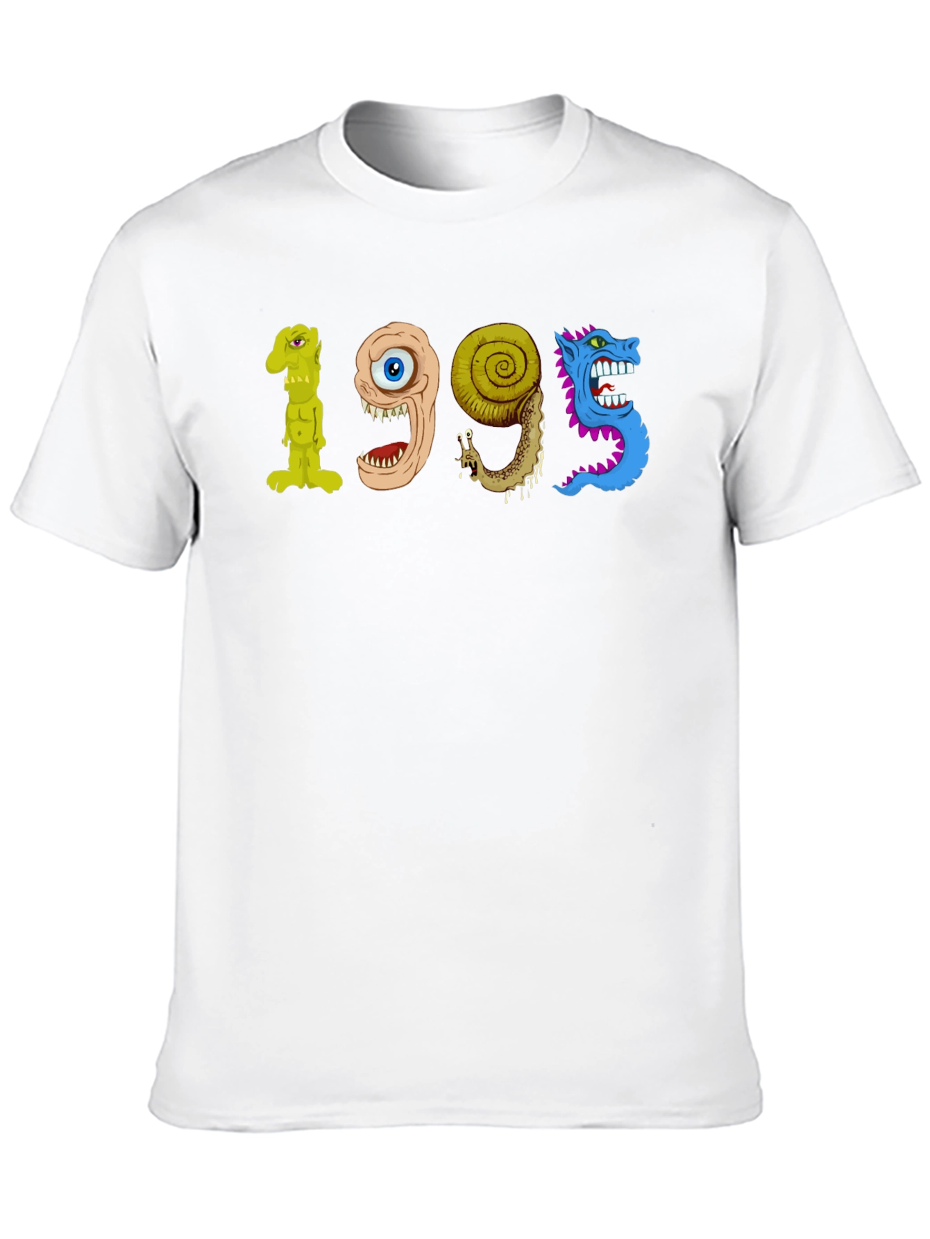 Black Monster Number T-Shirt - 1995 Graphic Tee view 10