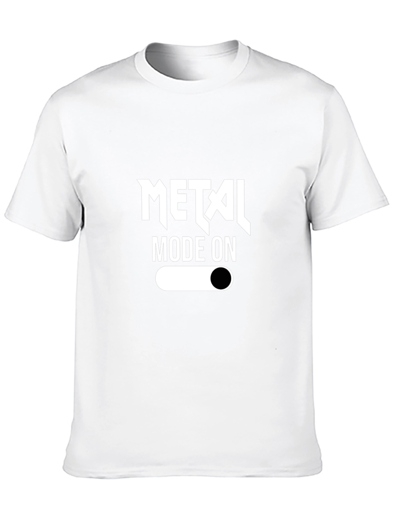 Black Metal Mode On Black T-Shirt view 10