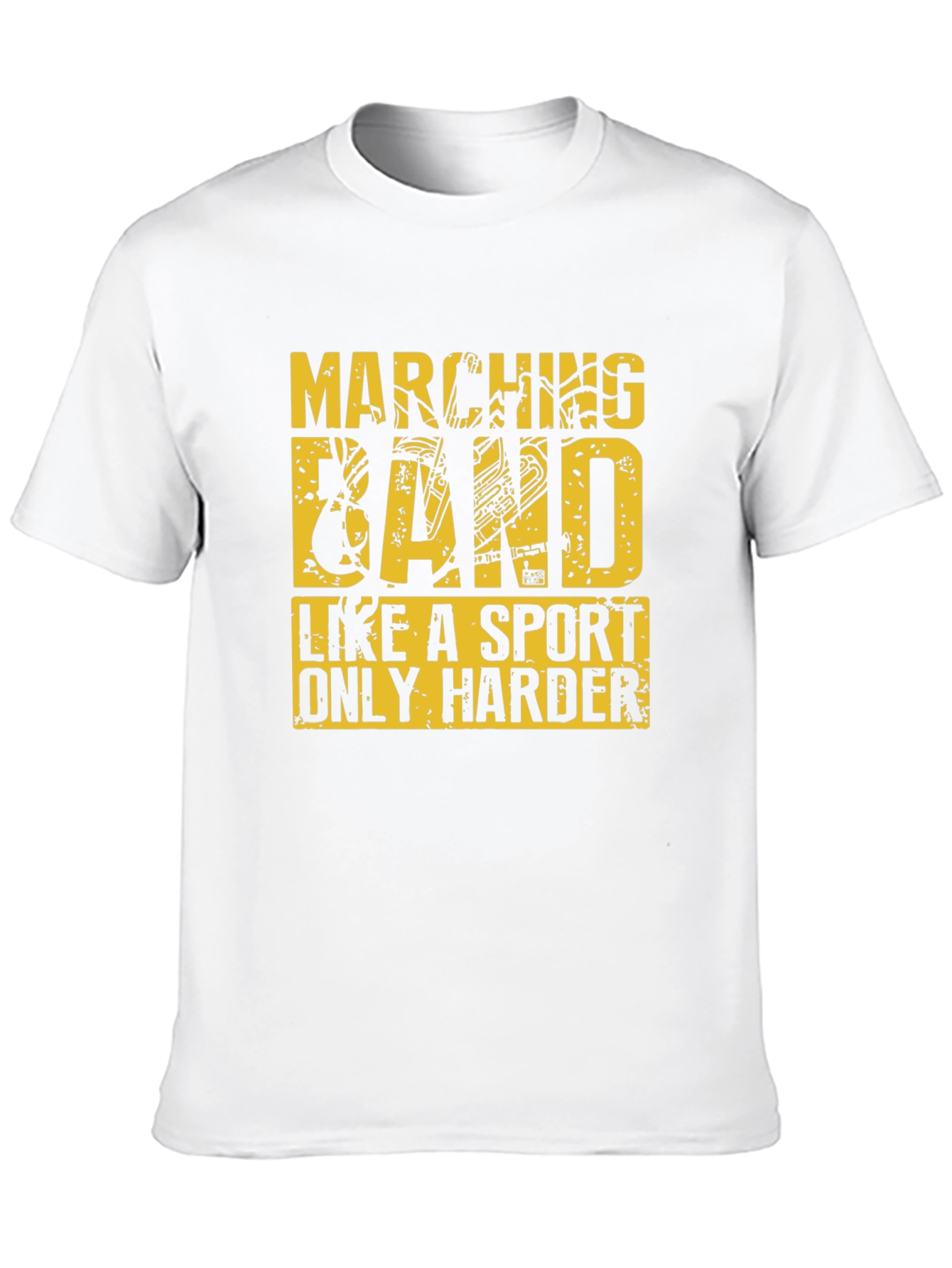 Marching Band Sport T-Shirt - Black Cotton Tee - 10