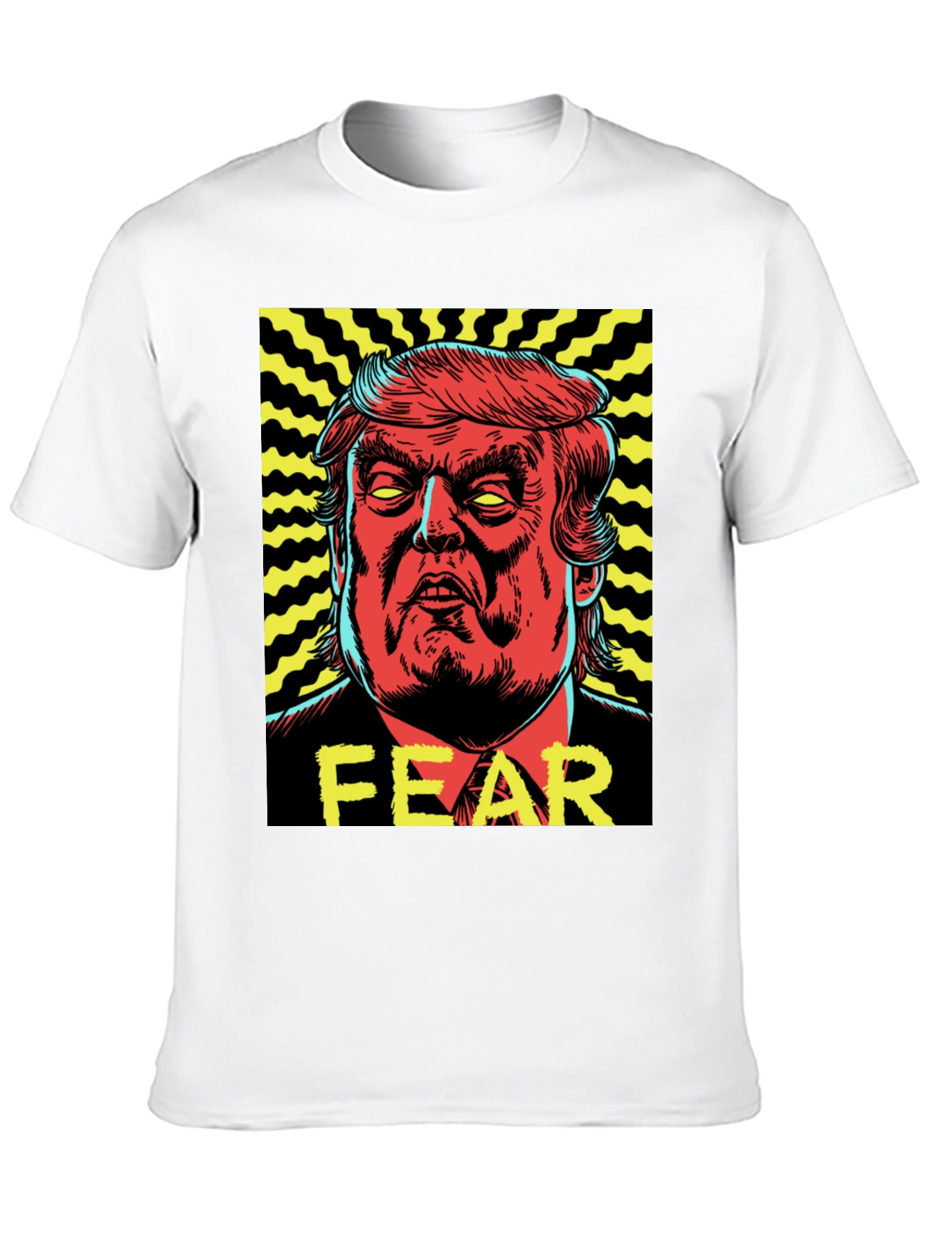 Black Fear Trump Graphic Print Tee - Men's Black T-Shirt view 10