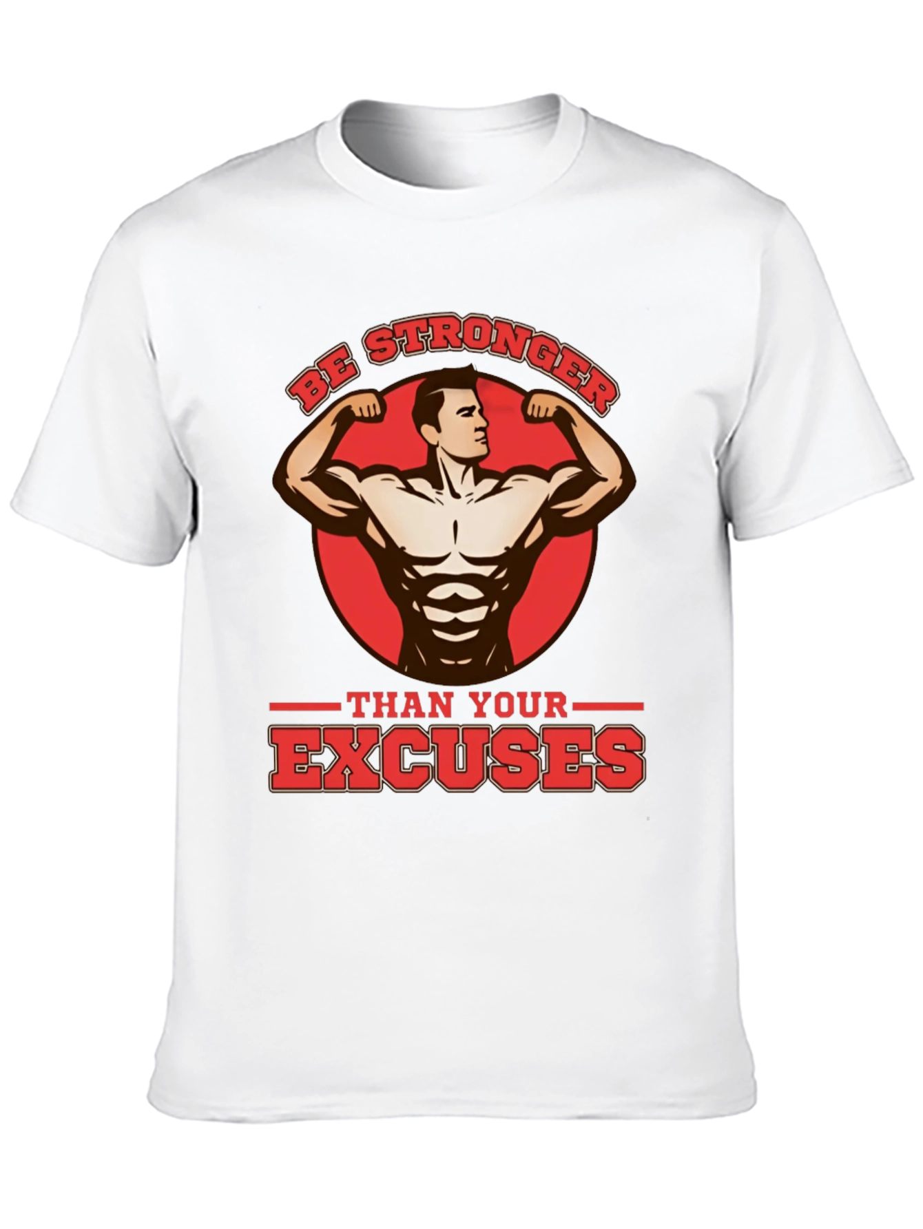 Black Be Stronger Than Your Excuses Black T-Shirt view 10