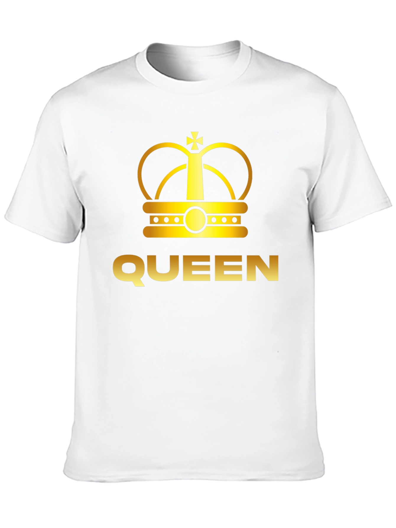 Black Queen Crown Graphic Tee - Black Cotton T-Shirt view 10