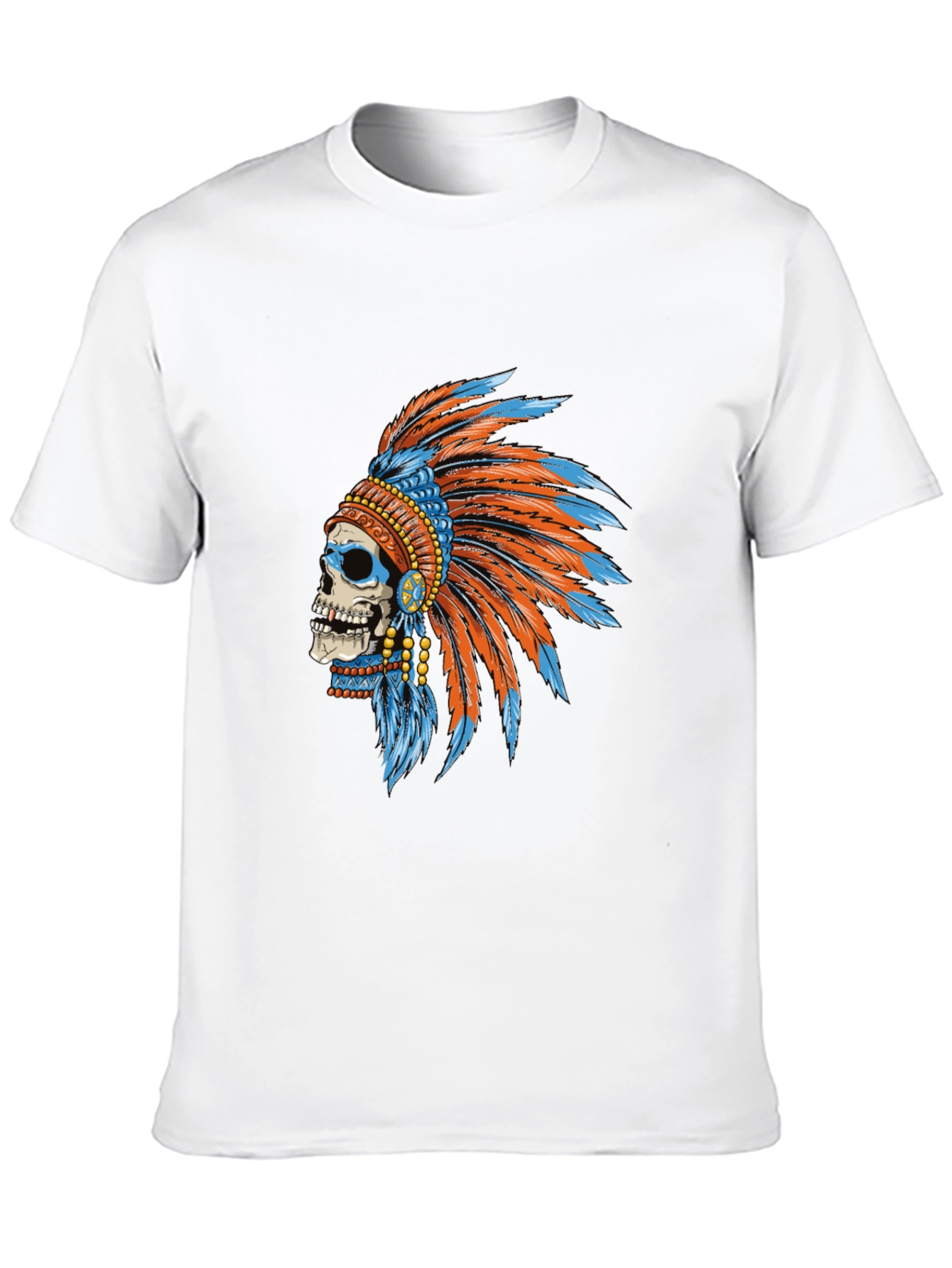 Black Skull Chief T-Shirt - Cool Graphic Tee view 10