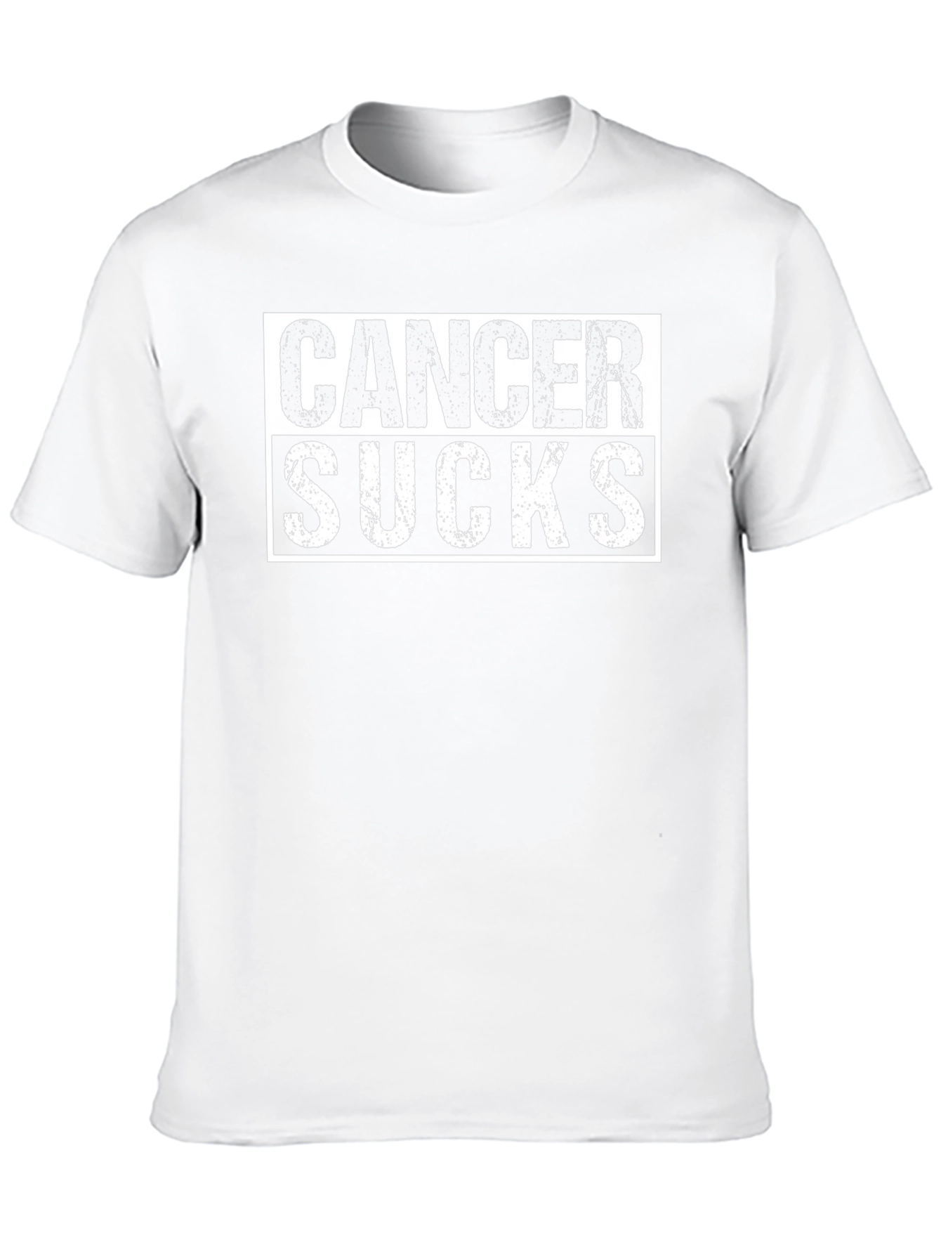 Black Cancer Sucks Graphic Tee - Black Unisex T-Shirt view 10