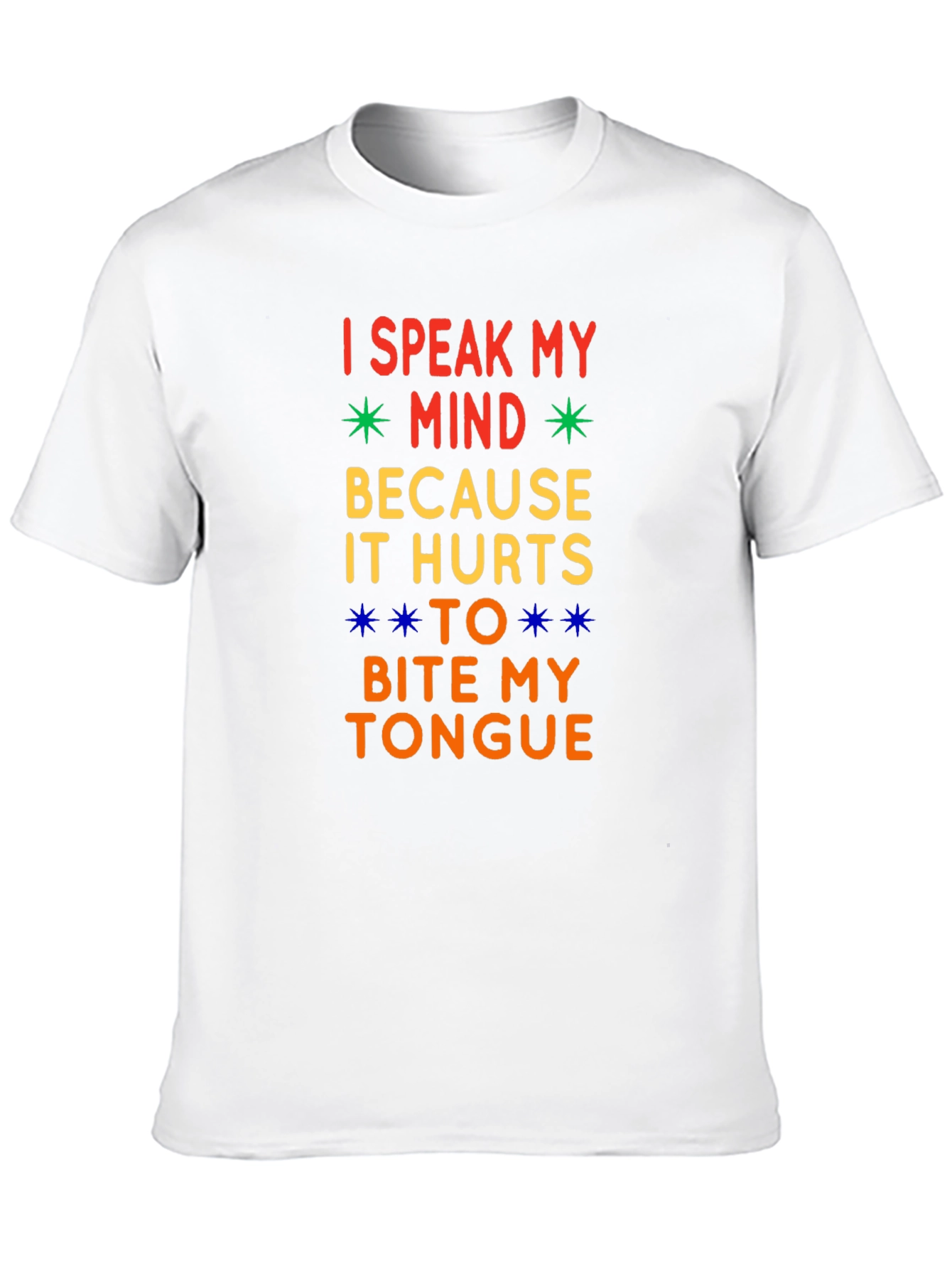Black Speak My Mind Men's Graphic Tee view 10